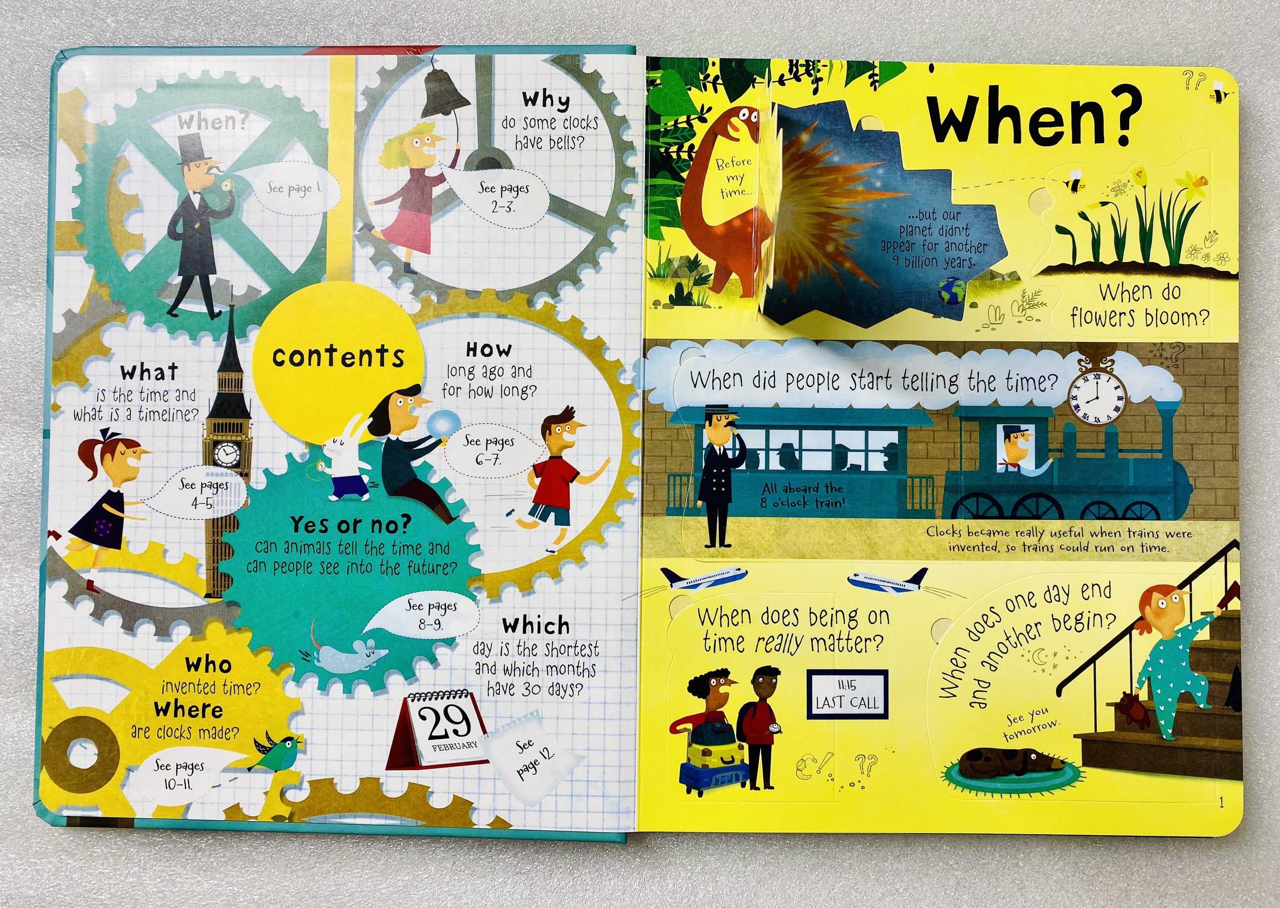 USBORNE - Lift the flap - Questions and Answers about Time