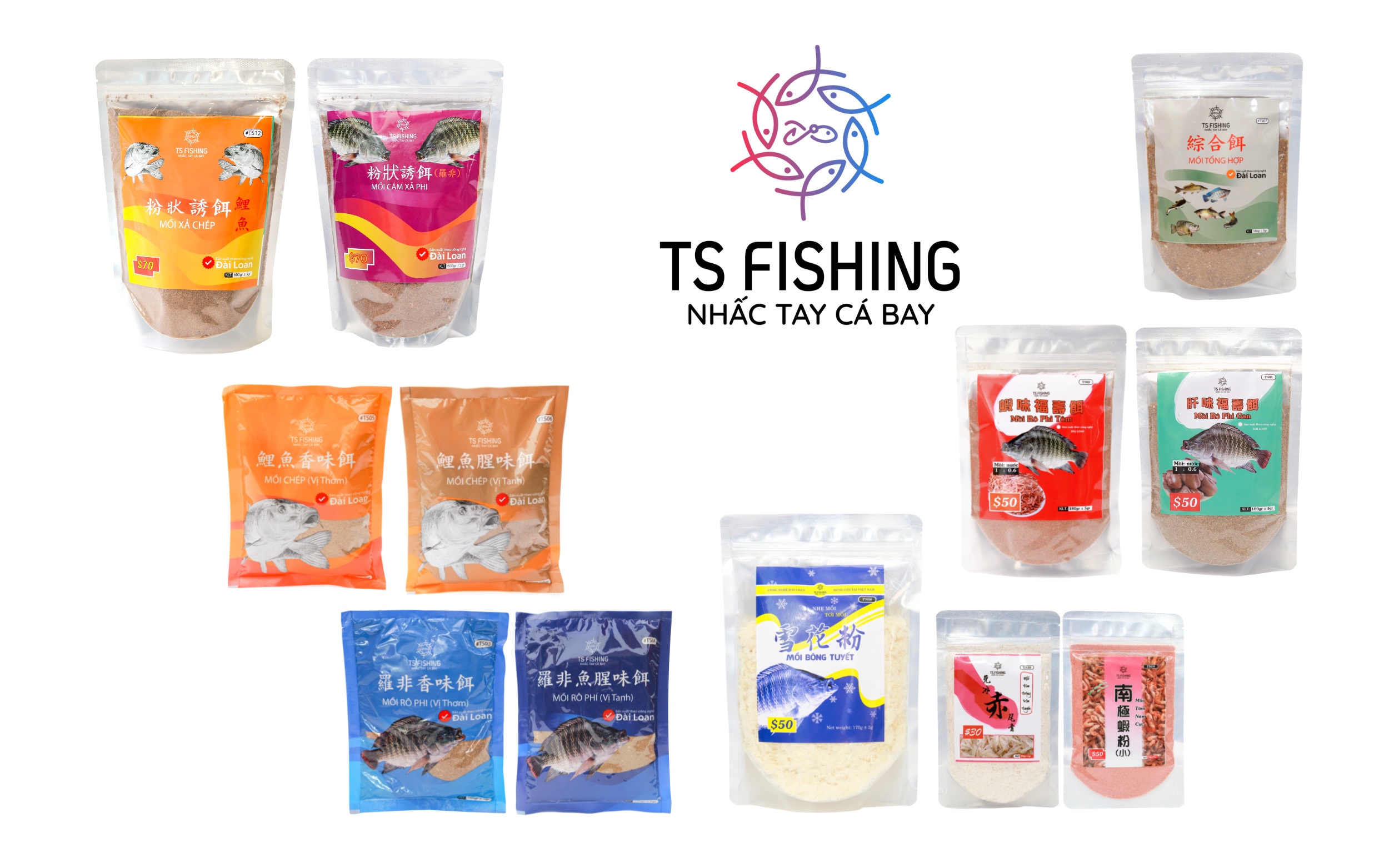 TỔNG HỢP CÁC SẢN PHẨM MỒI CÂU CÁ NỔI BẬT