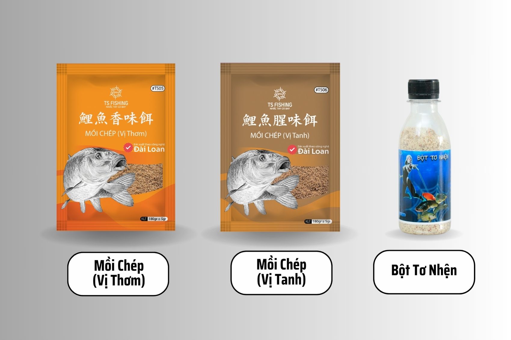 Bộ mồi câu cá chép hồ dịch vụ