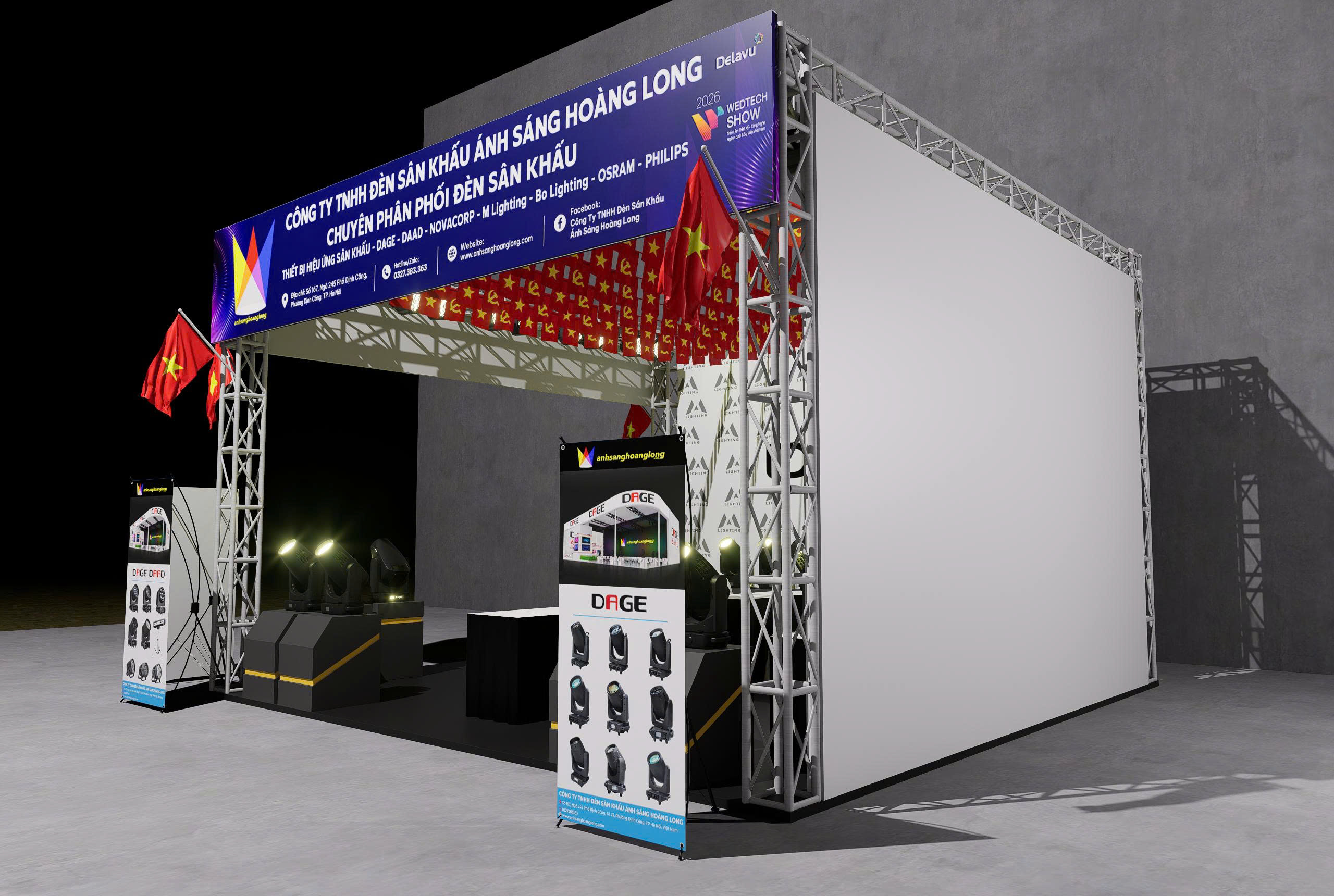 Đến PLASE Show 2026 Hà Nội Tham Quan Gian Hàng Ánh Sáng Hoàng Long
