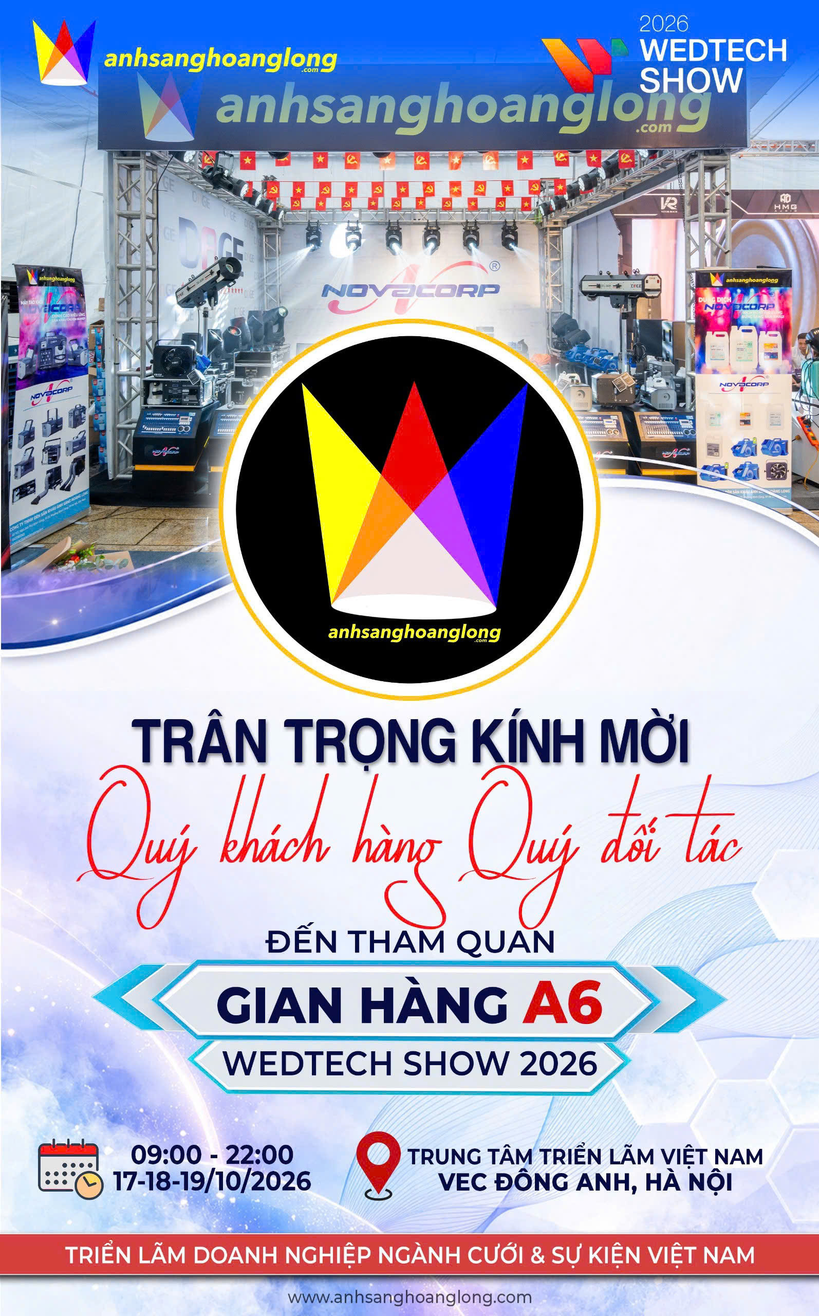 Thư Mời Tham Quan WEDTECH Show 2026 – Gian Hàng A6 Ánh Sáng Hoàng Long