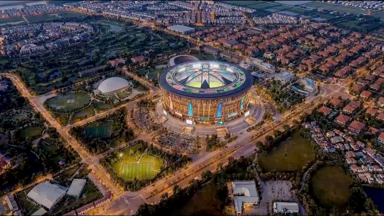 Demo Hệ Thống Đèn Beam Chiếu Trời IP66 Cho Sân Vận Động Tại Hà Nội