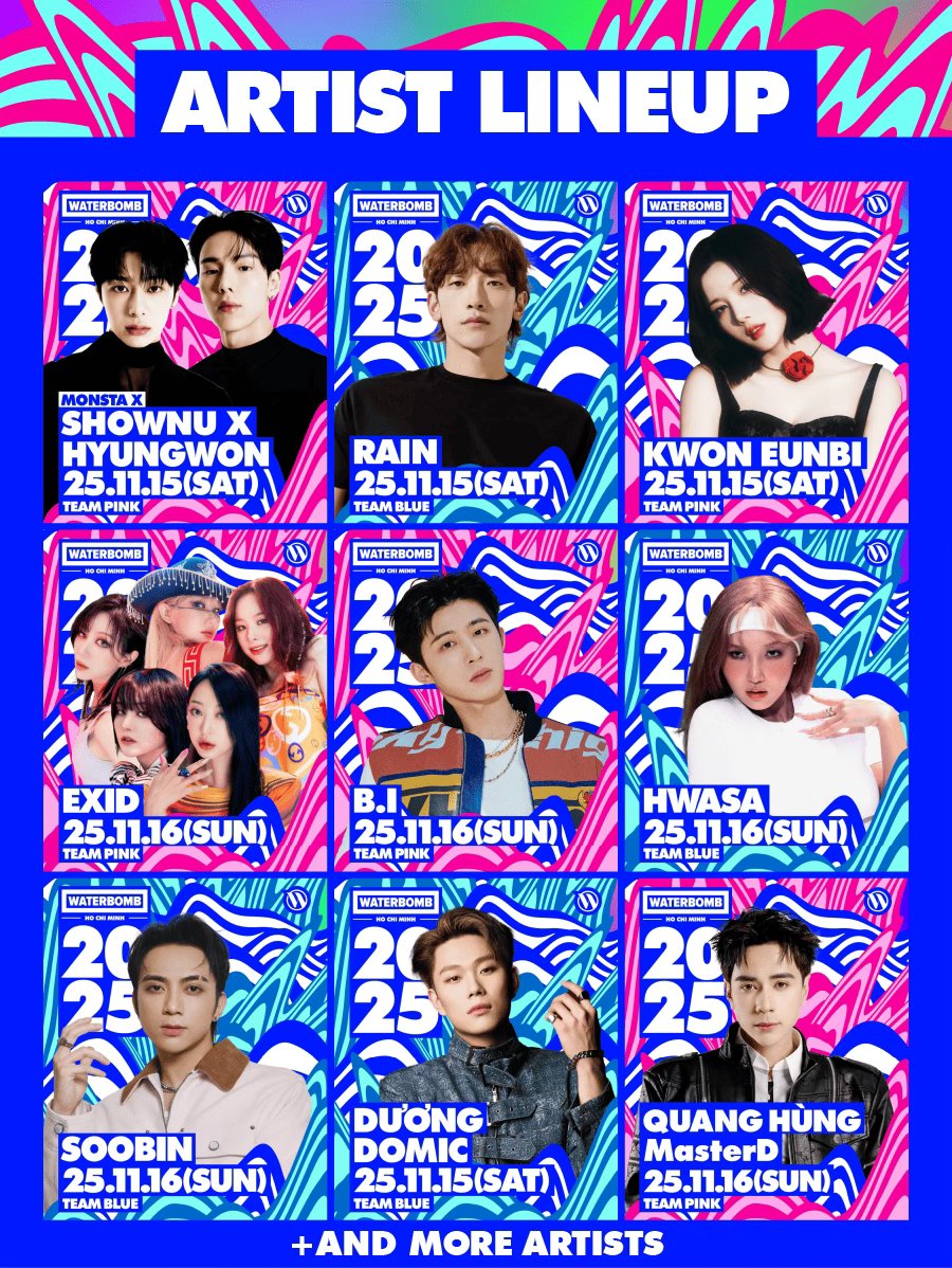 Waterbomb Ho Chi Minh 2025: Siêu lễ hội âm nhạc nước chính thức đổ bộ