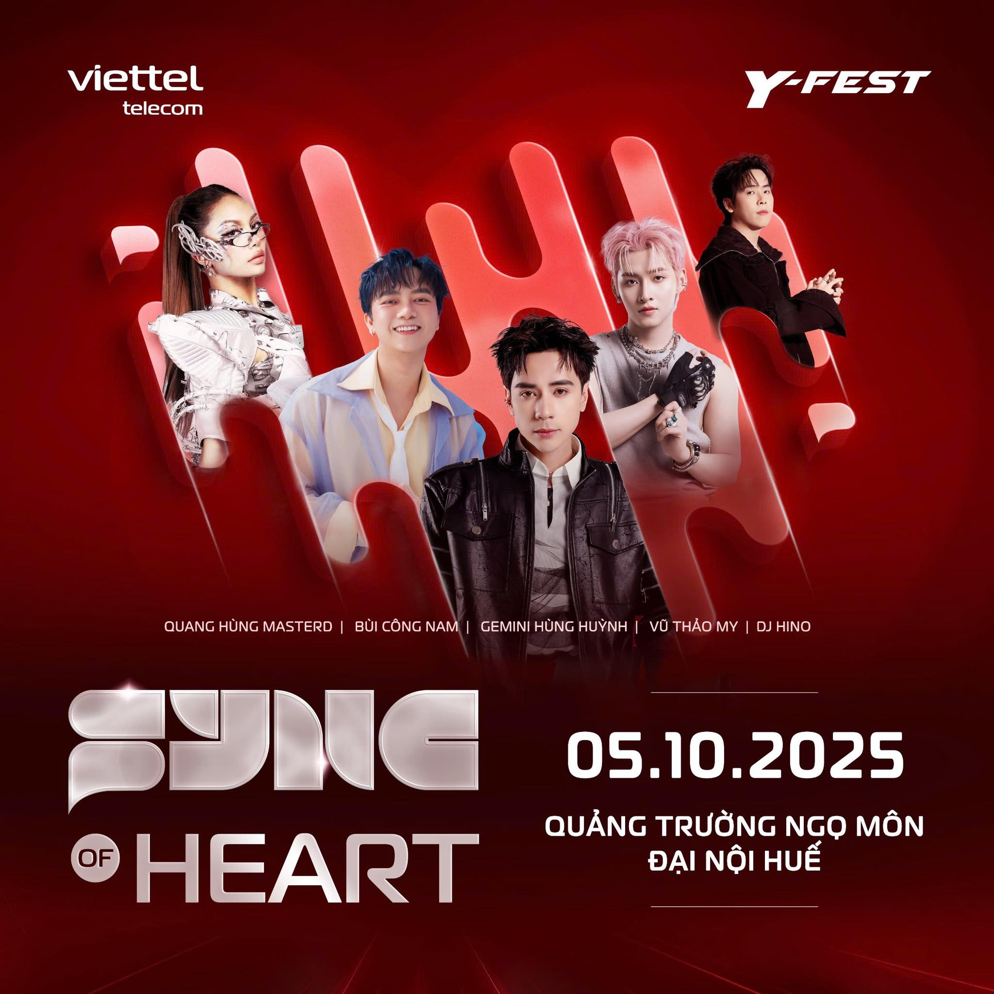 Viettel Y-Fest 2025 công bố lịch trình chuỗi đại nhạc hội 6 tỉnh thành
