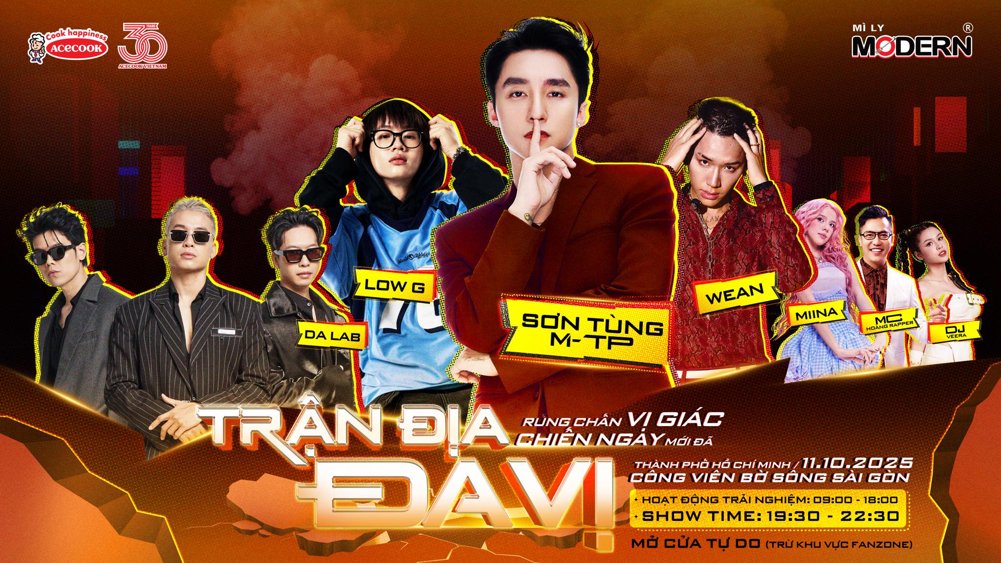 Đại nhạc hội Trận Địa Đa Vị 2025: Sơn Tùng M-TP đổ bộ Sài Gòn