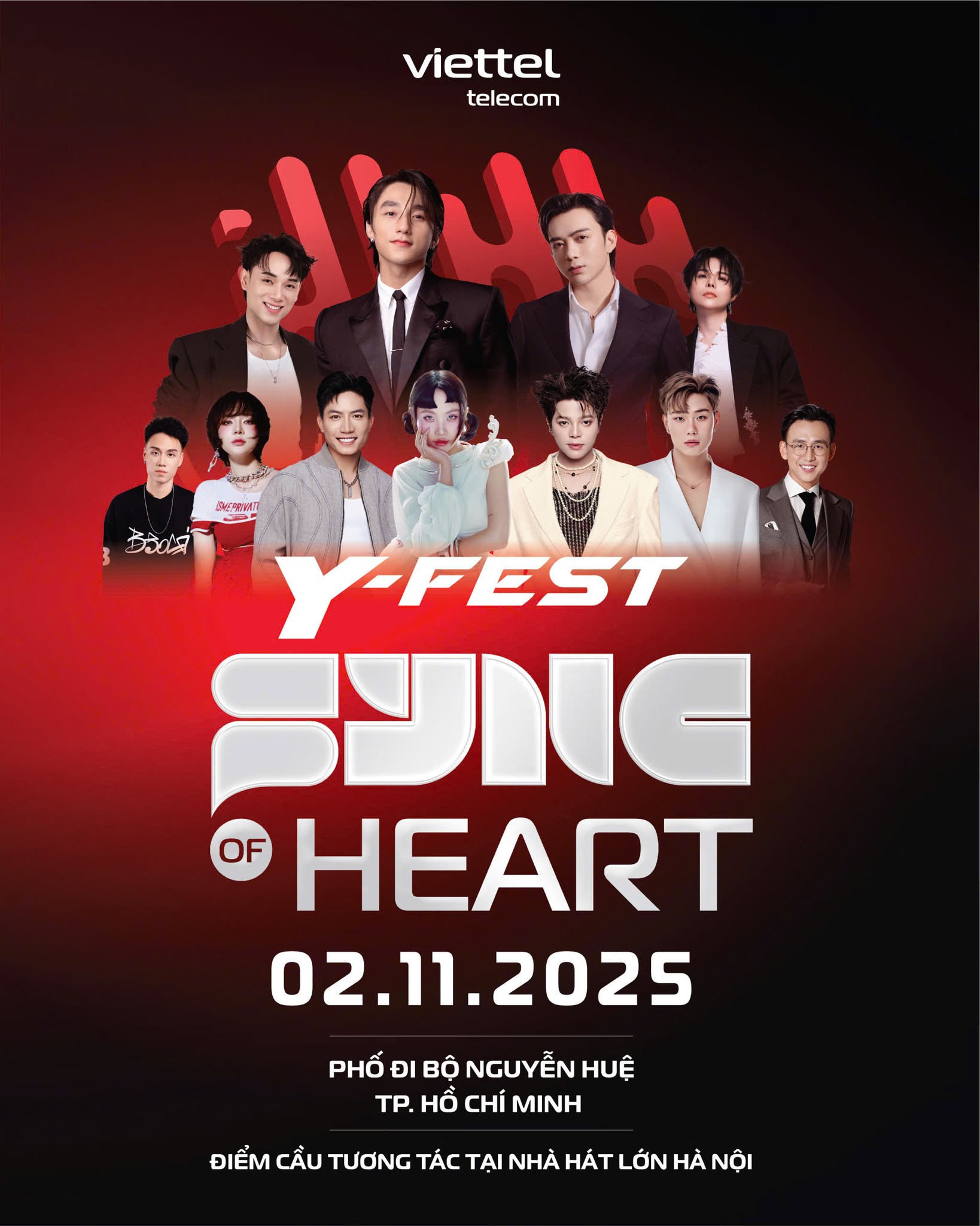 Y-FEST 2025: Dàn sao 'cực phẩm' đổ bộ Phố đi bộ Nguyễn Huệ 02.11
