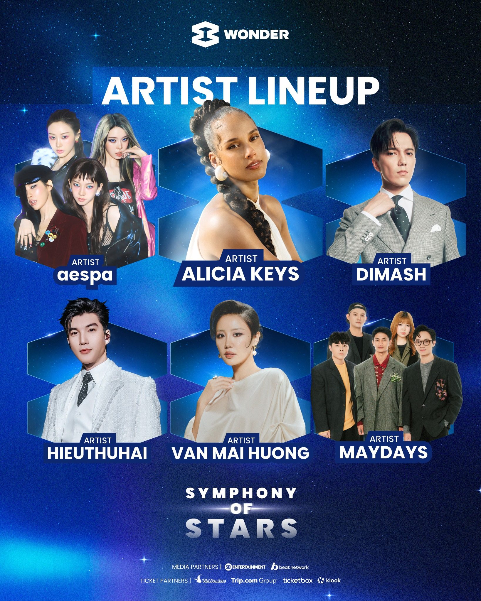 8Wonder Winter 2025 bùng nổ với line-up Alicia Keys, aespa, Dimash: Mở bán vé chính thức hôm nay (24.10)