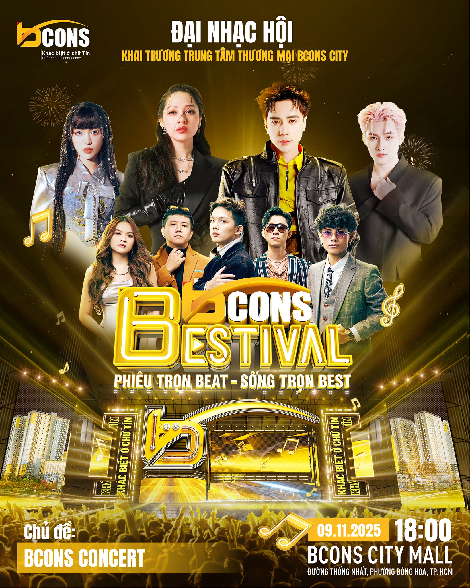 BCONS BESTIVAL 2025: Đêm Khép Lại Bùng Nổ Cùng BCONS CONCERT 09.11