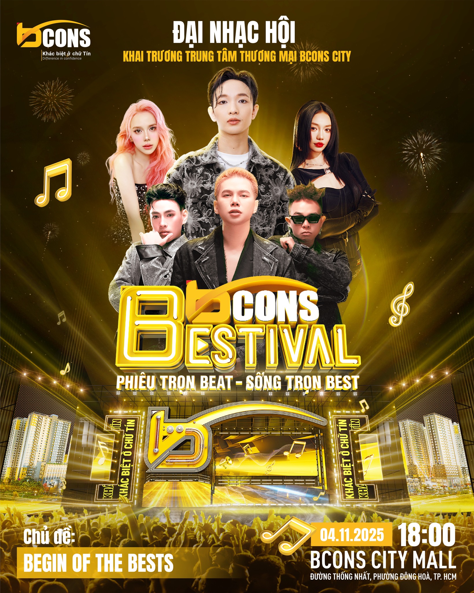 BCONS BESTIVAL 2025: Mở Thêm 500 Vé 