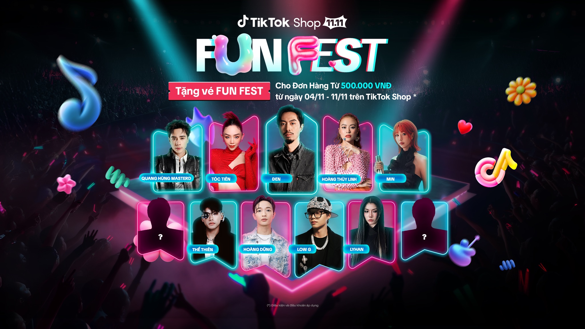 TikTok Shop Fun Fest 12.12: Đại Tiệc Âm Thanh Ánh Sáng Đỉnh Cao