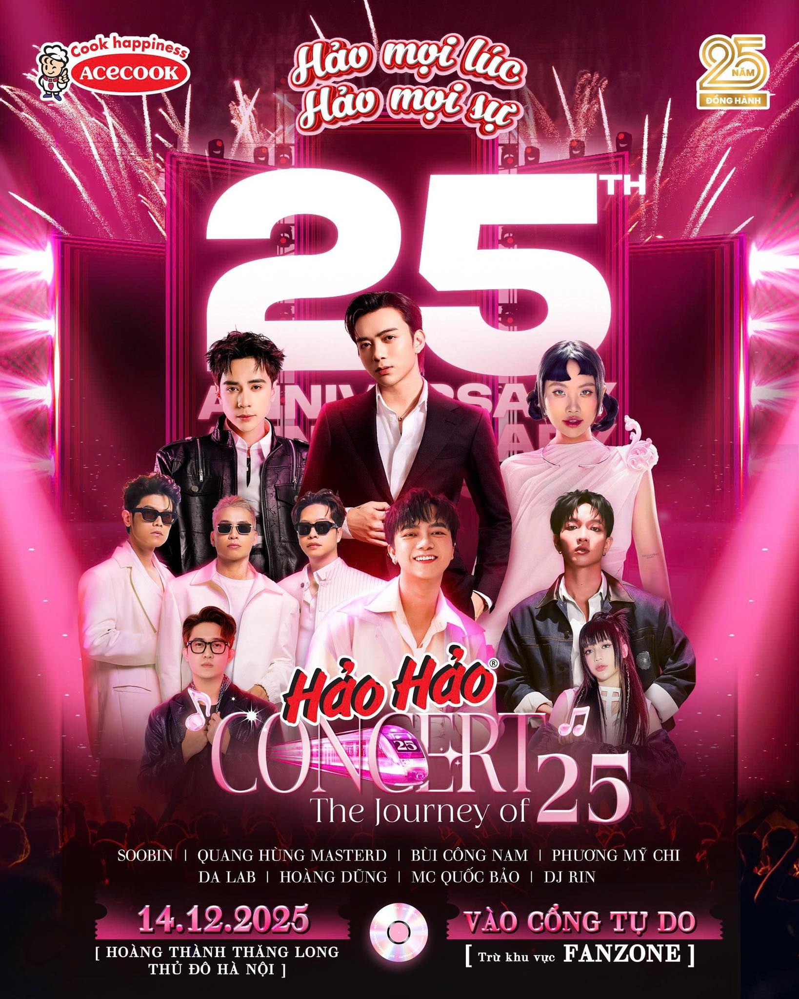 Hảo Hảo Concert Hà Nội: Đại tiệc âm nhạc 14/12 tại Hoàng Thành Thăng Long