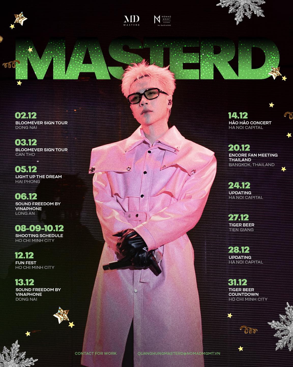 Sân khấu xuyên Việt: Lịch trình 