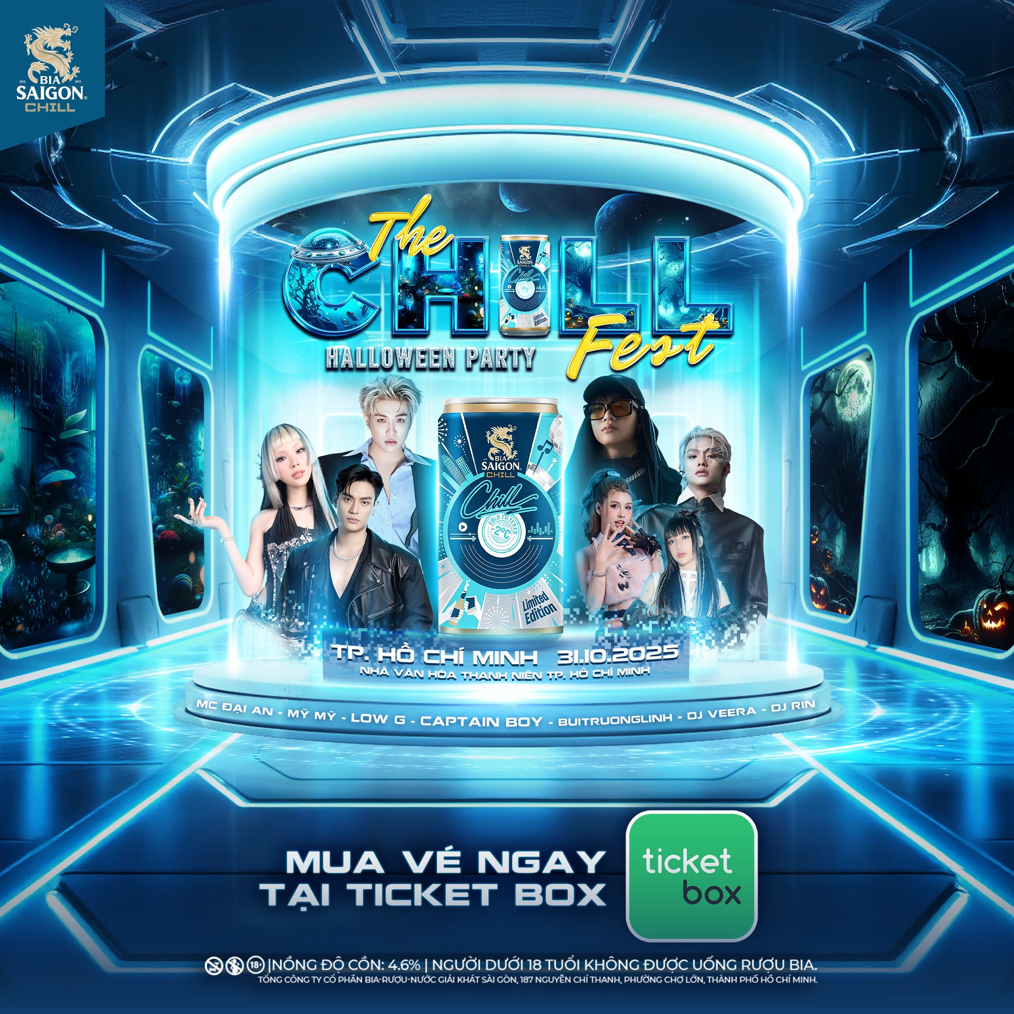 Săn vé The Chill Fest 2025 ngay! Đừng bỏ lỡ tiệc Halloween 31/10