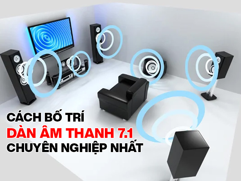 Cách bố trí dàn âm thanh 7.1 chuyên nghiệp nhất
