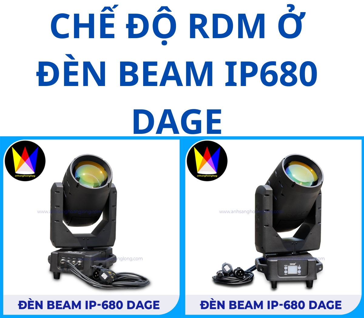 Đèn Beam IP-680 DAGE Công Nghệ RDM Dẫn Đầu Xu Hướng Đèn Sân Khấu Chuyên Nghiệp