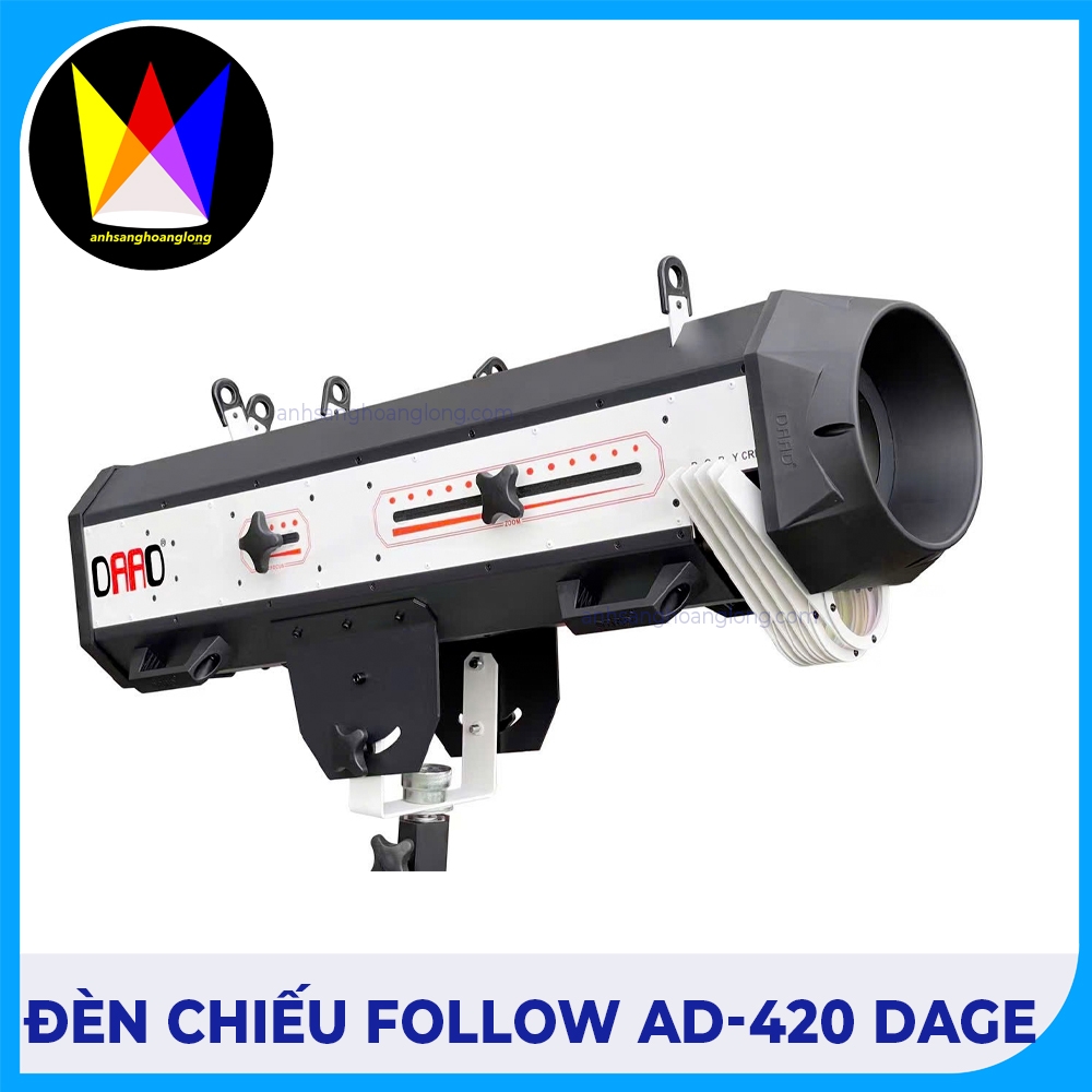 AD-420 DAGE | Đèn Chiếu Follow Đa Ứng Dụng, Chiếu Xa Rõ Nét