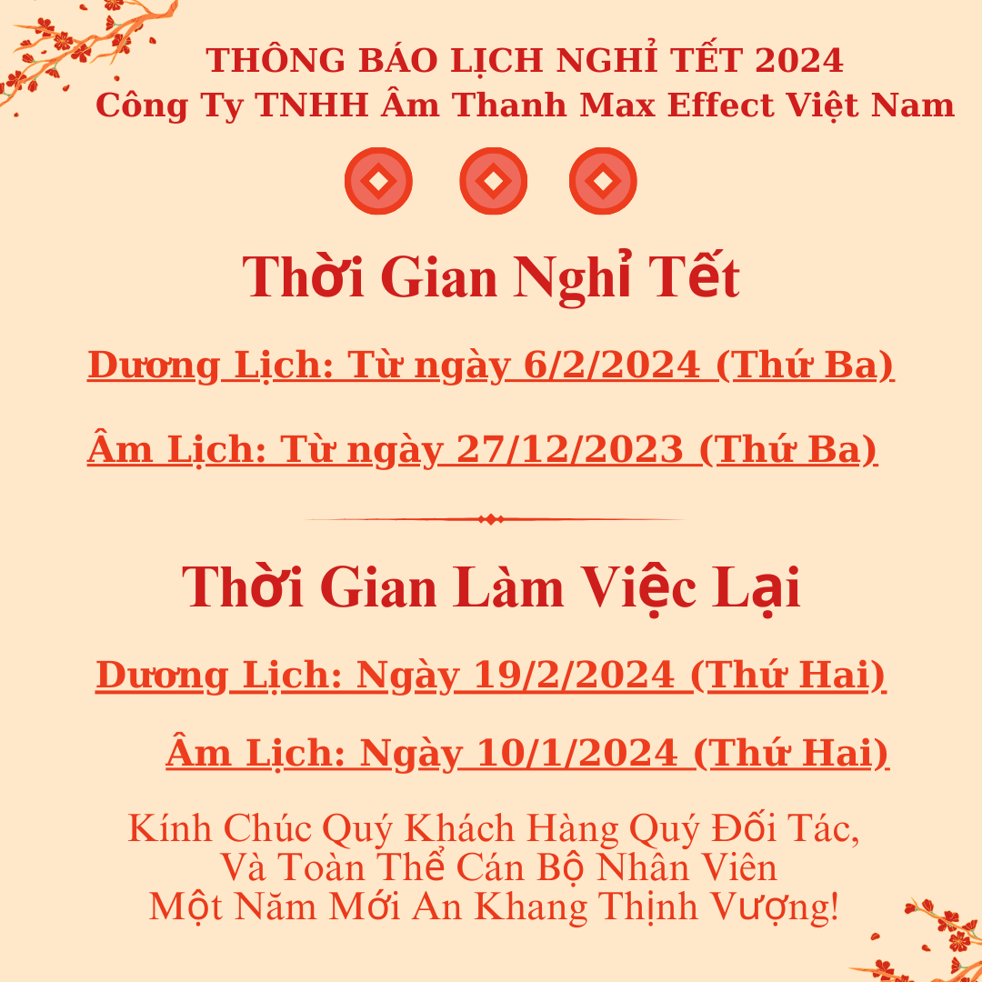 Thông Báo Lịch Nghỉ Tết Nguyên Đán Giáp Thìn 2024