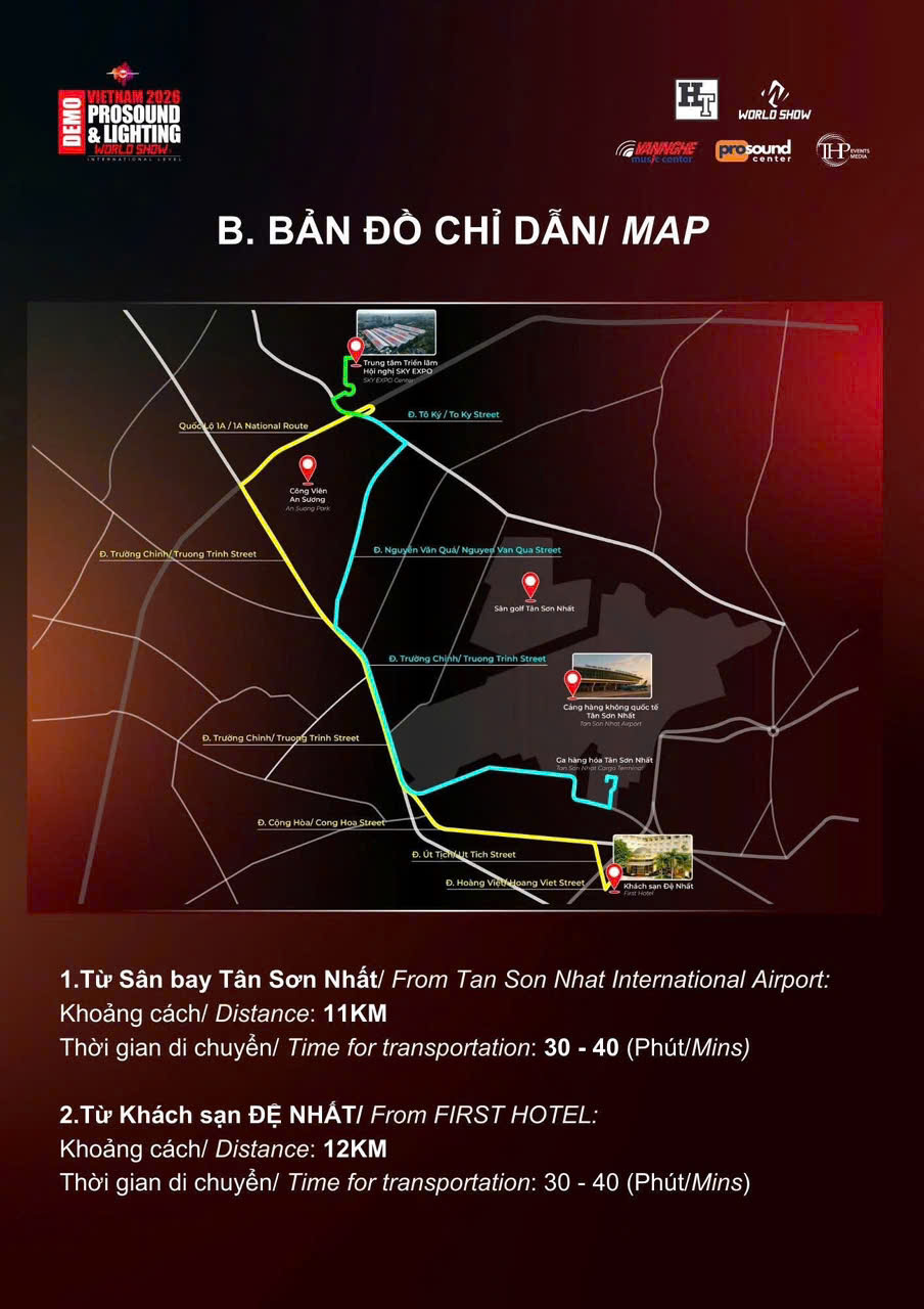 Hướng Dẫn Tham Quan Triển Lãm Prosound & Lighting 2026 Từ A-Z: Đăng Ký, Bản Đồ Gian Hàng, Lịch Demo Và Dịch Vụ Xung Quanh