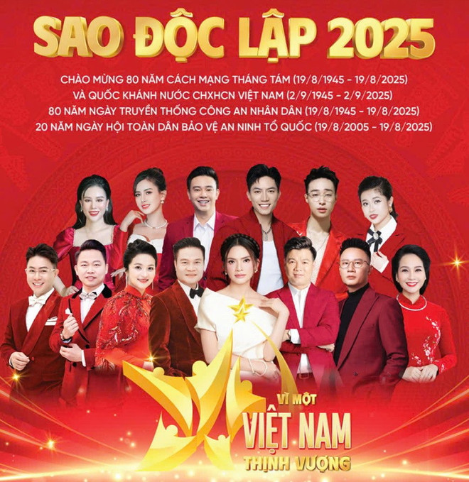 Chương trình Sao Độc lập 2025: Bản giao hưởng của lịch sử và khát vọng Việt Nam
