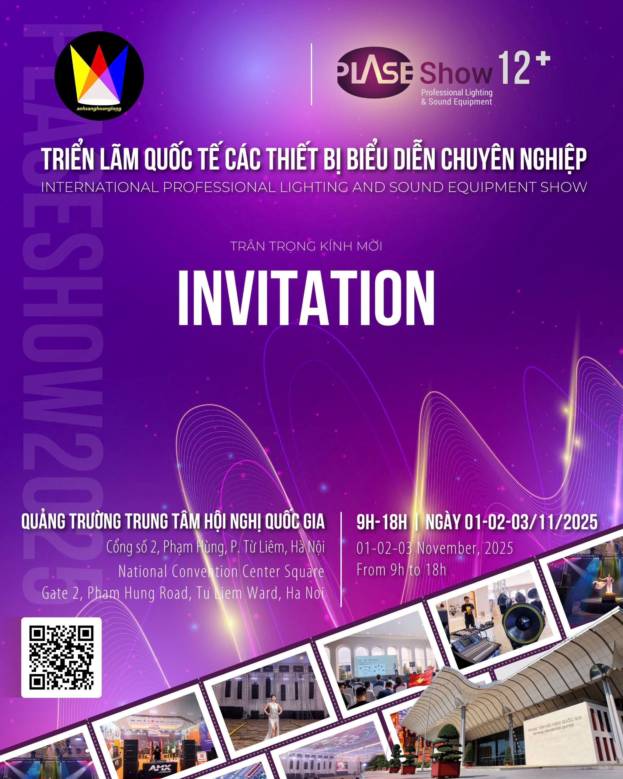 Thư Mời Tham Quan Gian Hàng D17 Ánh Sáng Hoàng Long tại PLASE Show 2025