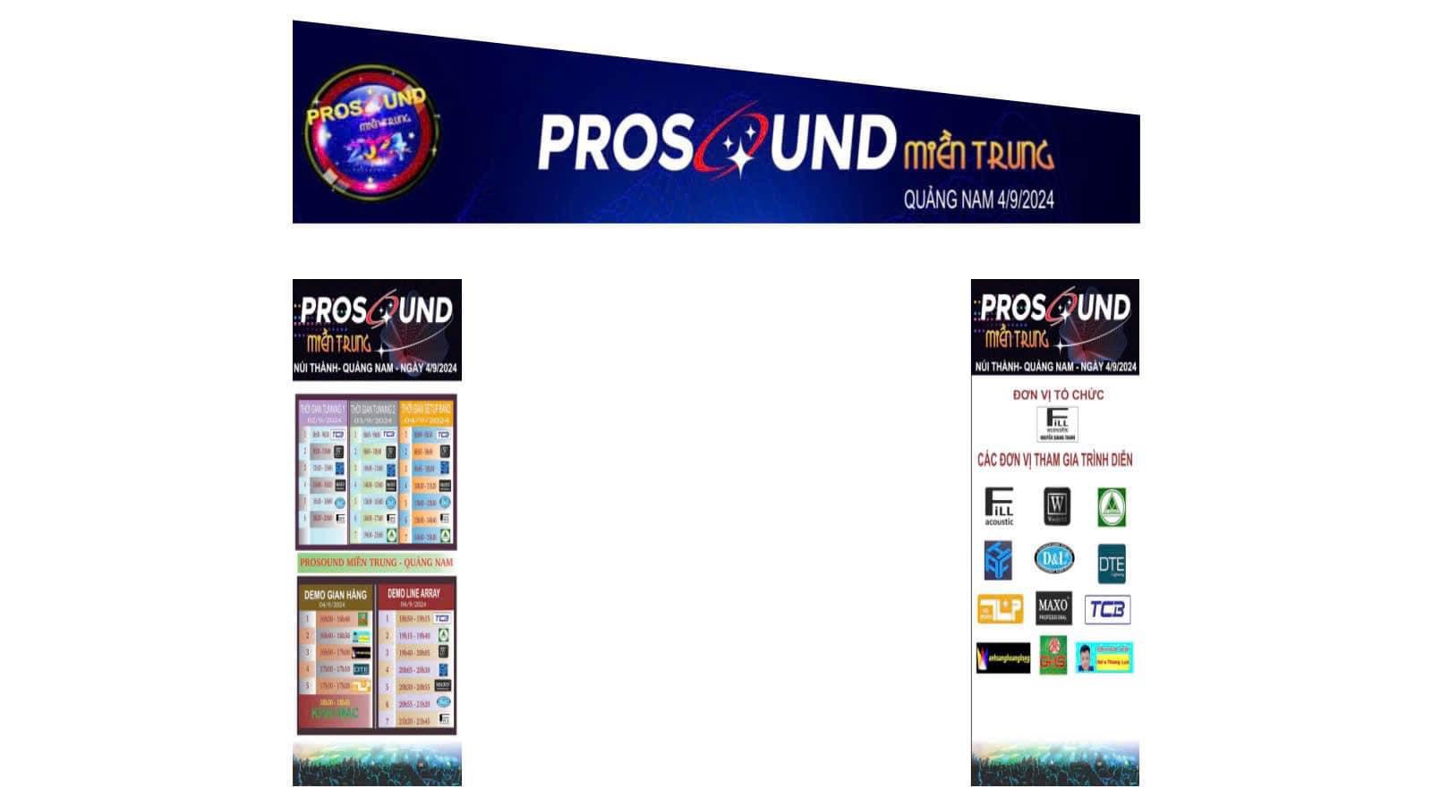 Prosound Miền Trung Thời Gian Và Địa Điểm