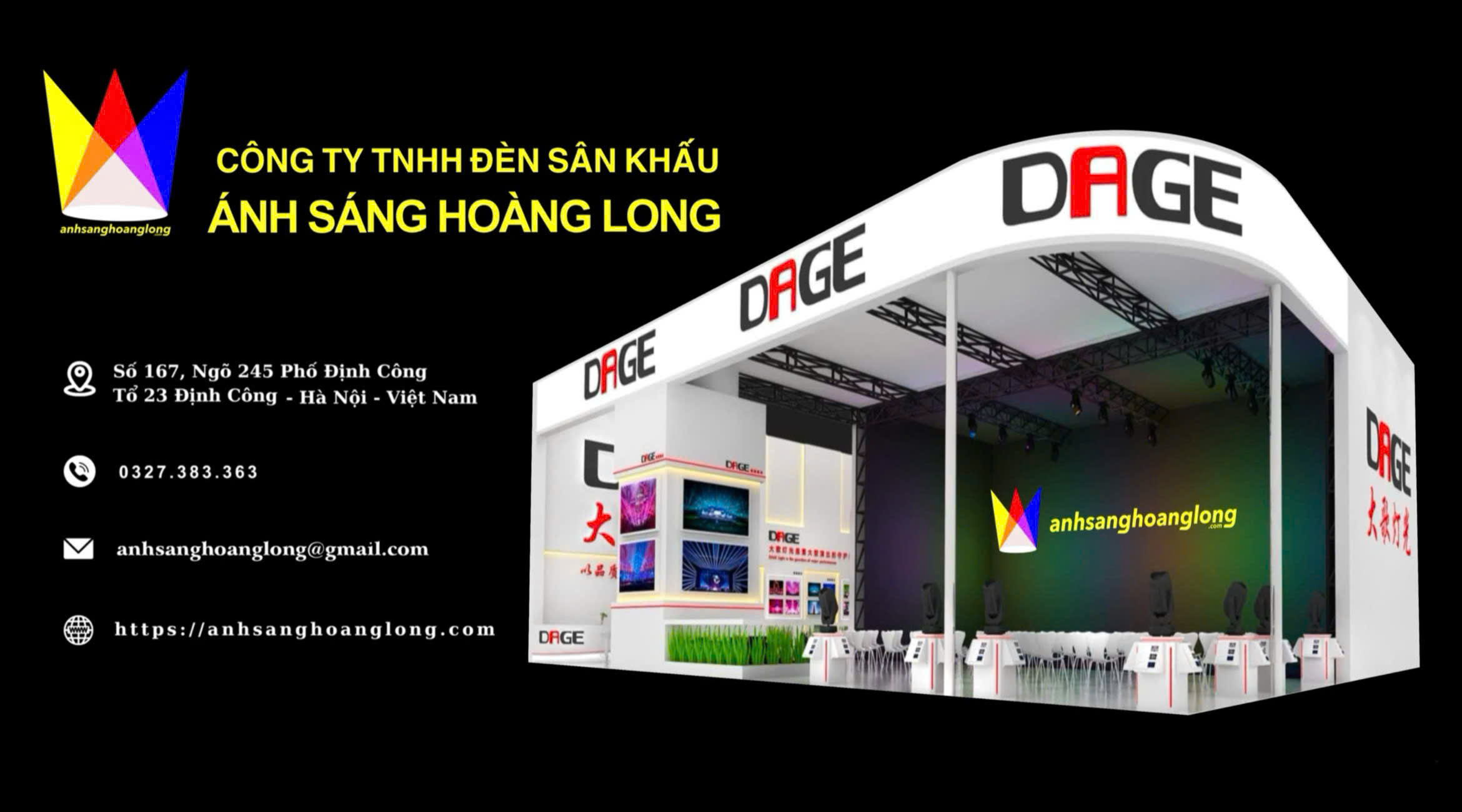 Ánh Sáng Hoàng Long - Nhà phân phối chính thức của DAGE tại PLASE SHOW 2025