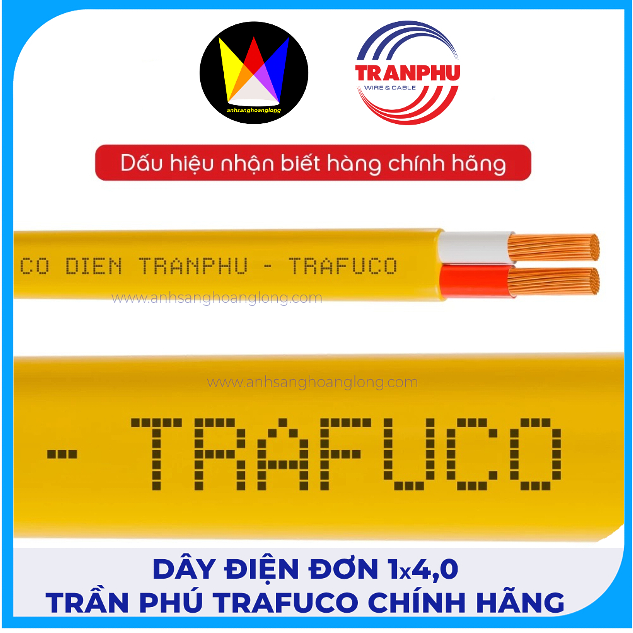 Dây Điện Đơn 1x4,0 Trần Phú Trafuco Chính Hãng