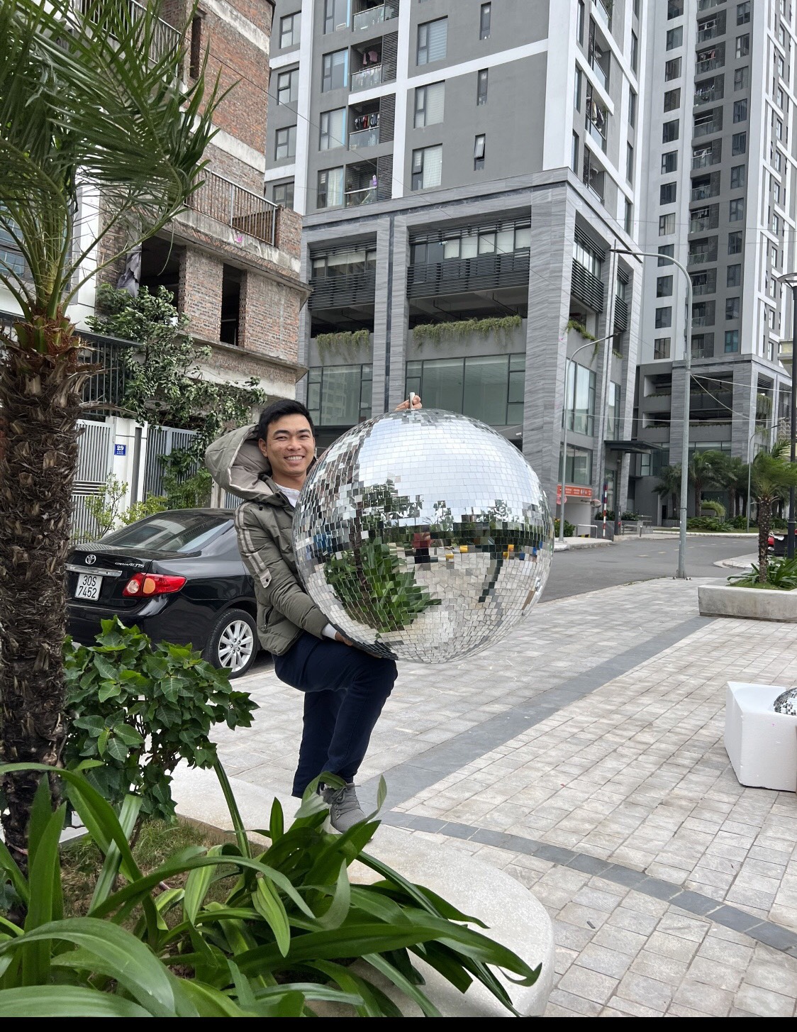 Quả Cầu Gương - Quả Trái Trâu 80cm