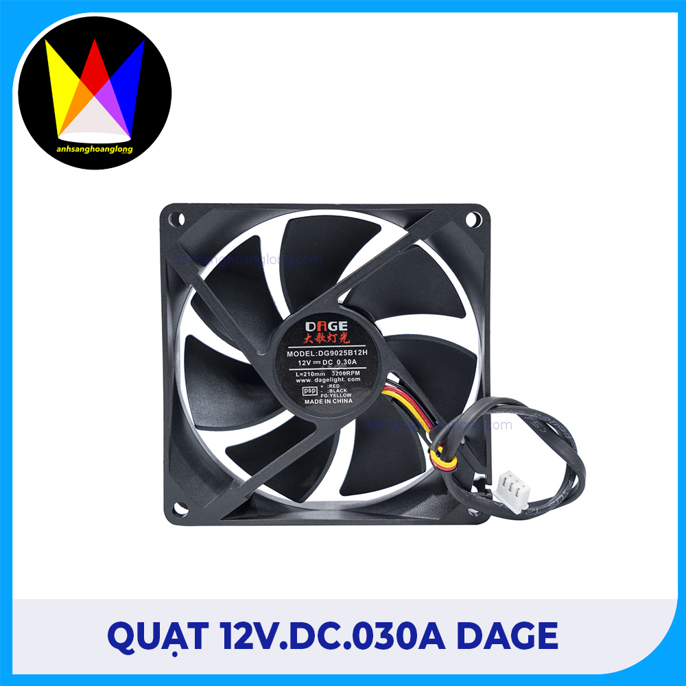 Quạt 12v.DC.030A DAGE