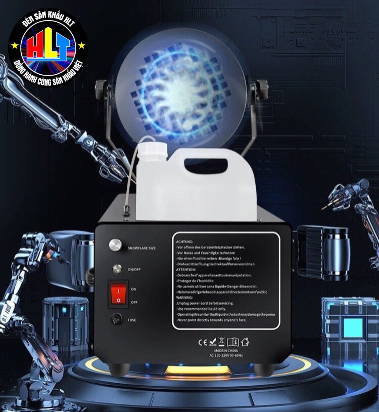 Máy Phun Tuyết 2000w Quay 90 Độ
