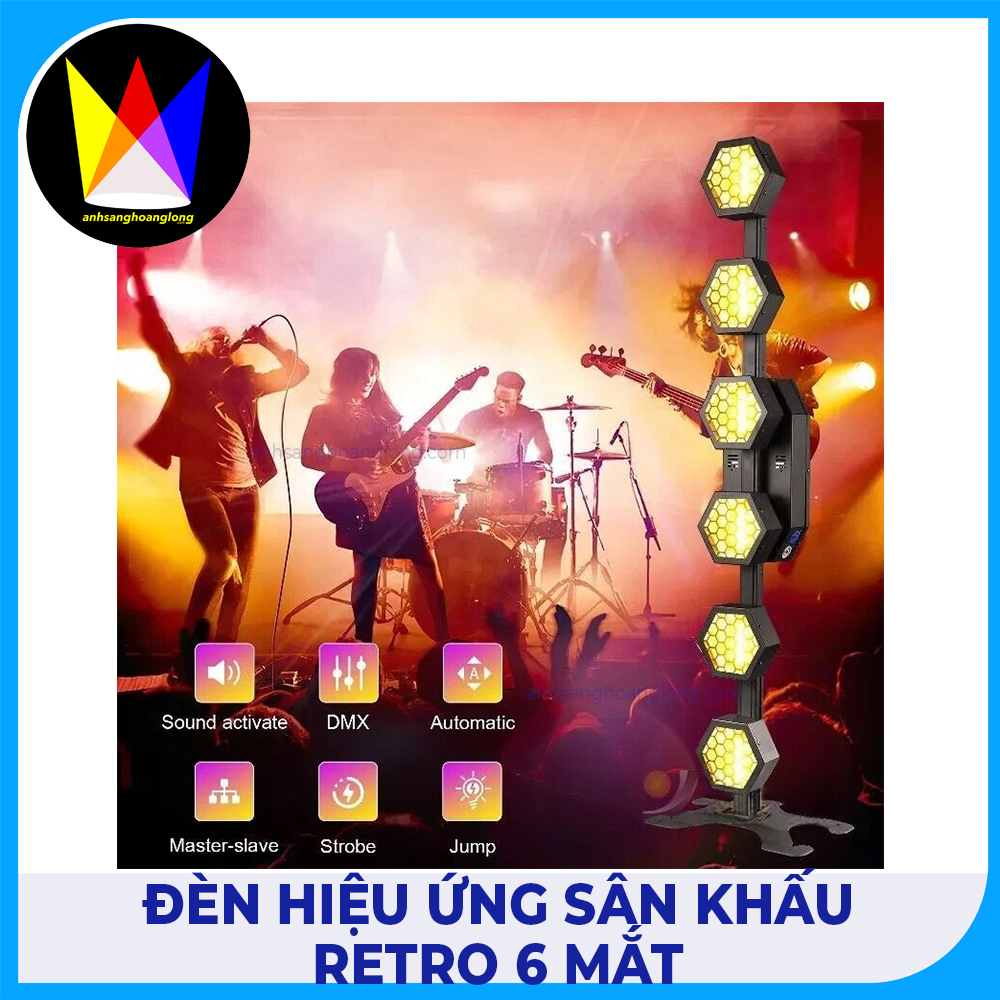 Đèn Hiệu Ứng LED Pixel Retro 6 Mắt
