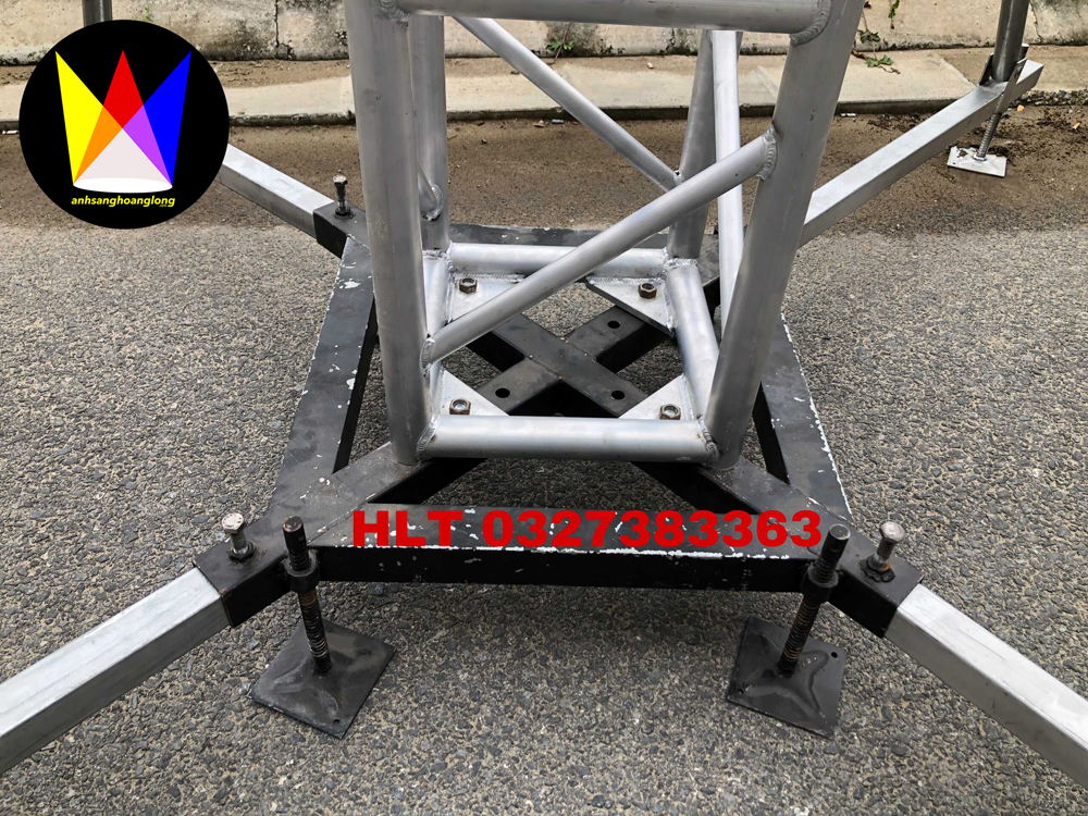 Bộ Chân Đế Bắt Truss Nhôm Tiếp Diện 400x400