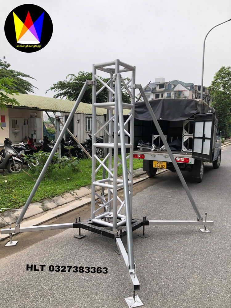 Bộ Chân Đế Bắt Truss Nhôm Tiếp Diện 400x400