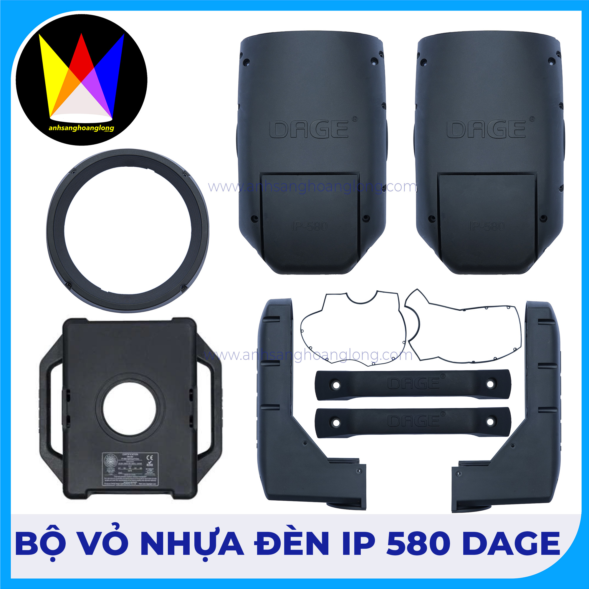 Bộ Vỏ Nhựa Đèn Beam IP-580 DAGE