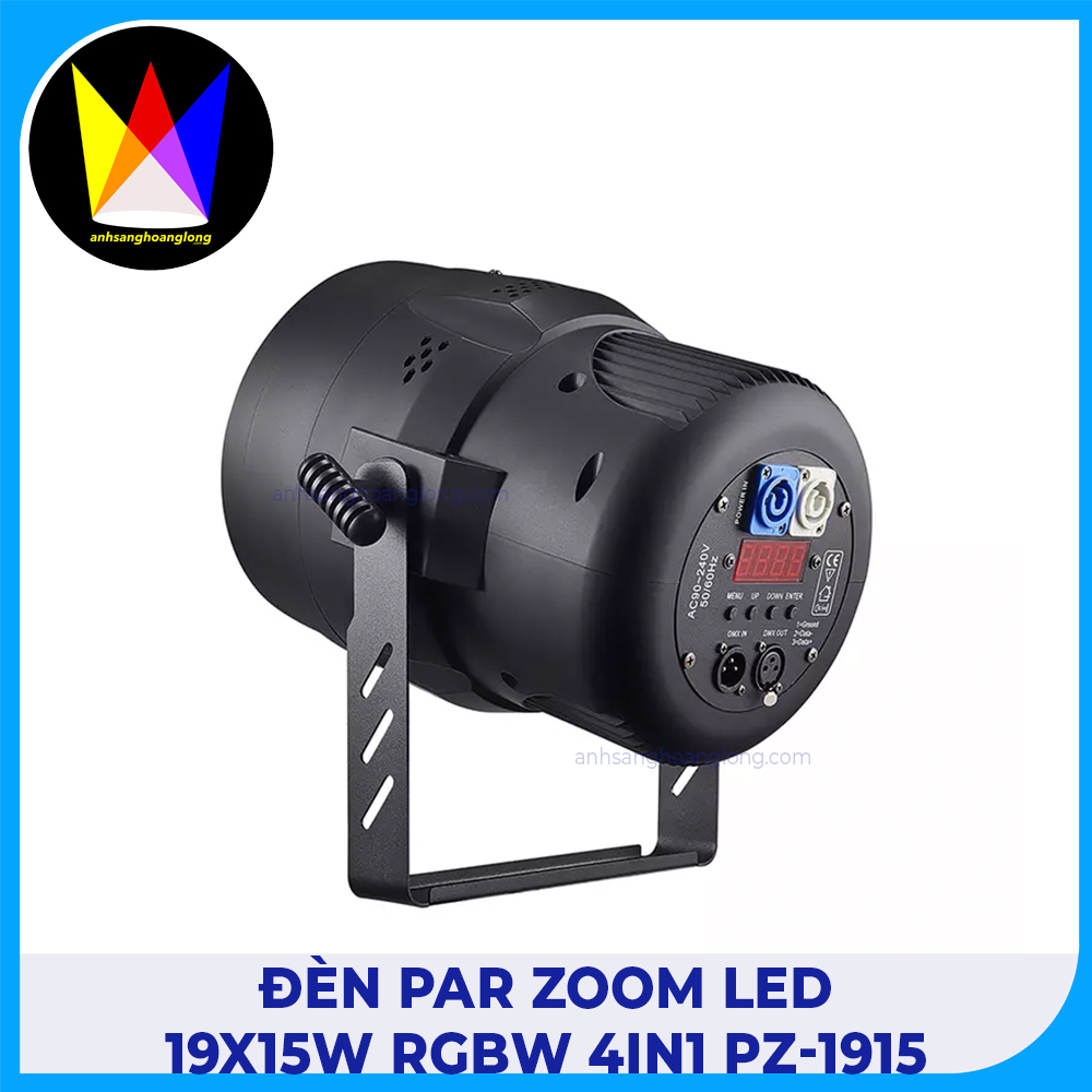 Đèn Par Zoom LED 19x15W RGBW 4in1 PZ-1915 M Lighting
