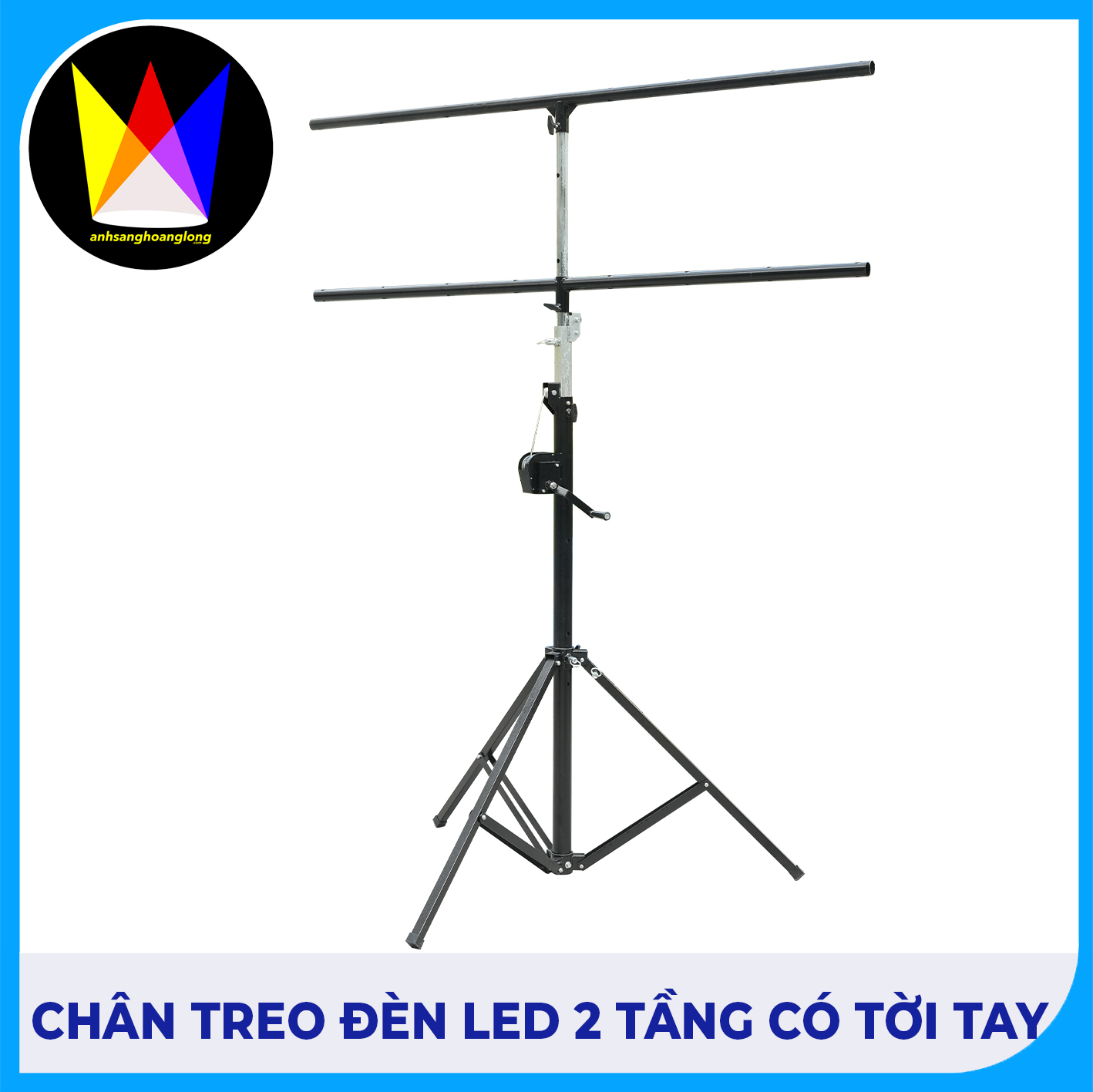 Chân Treo Đèn 2 Tầng Có Tời Tay