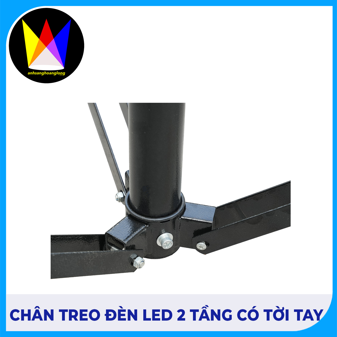 Chân Treo Đèn 2 Tầng Có Tời Tay