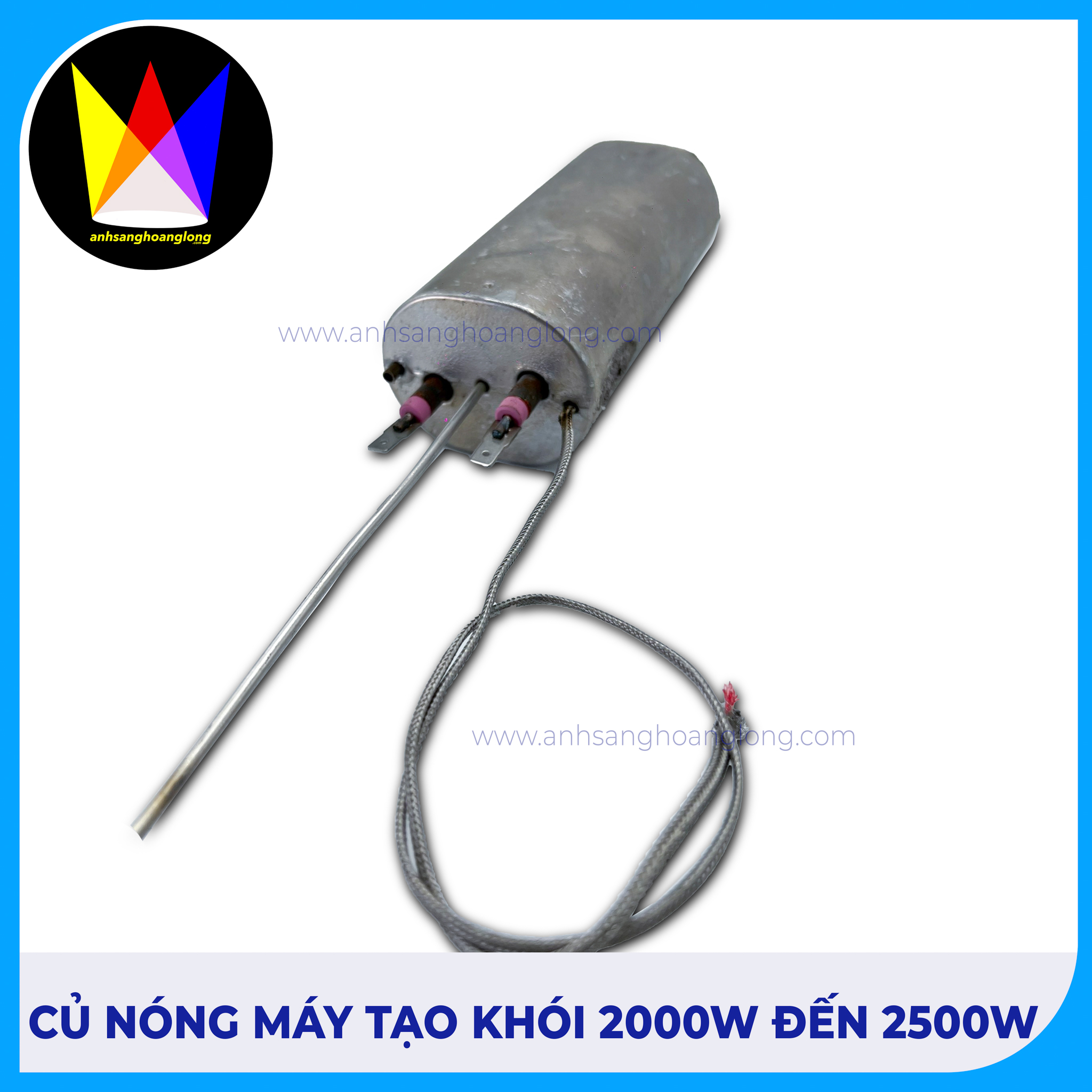 Củ Nóng 2000W đến 2500W – Phụ Kiện Thay Thế Cho Máy Phun Khói Sân Khấu