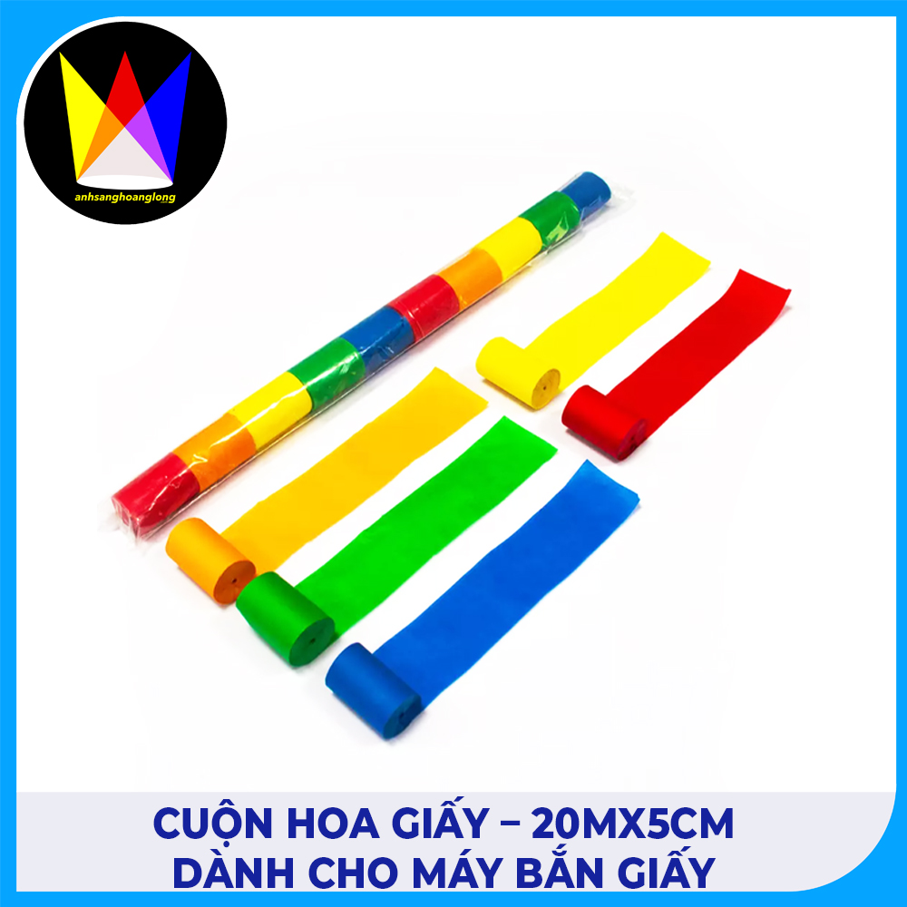 Cuộn Hoa Giấy – 20mx5cm Dành Cho Máy Bắn Giấy