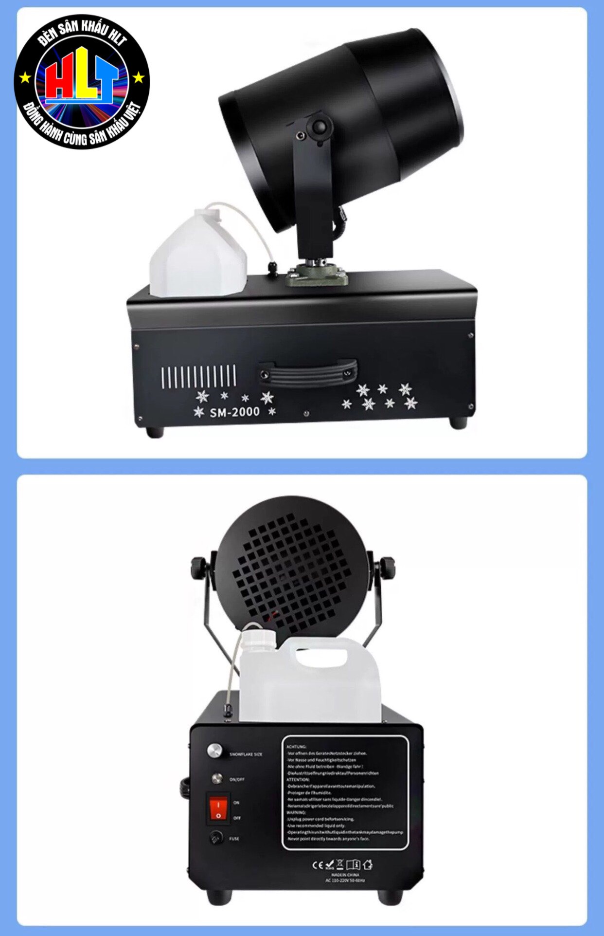 Máy Phun Tuyết 2000w Quay 90 Độ