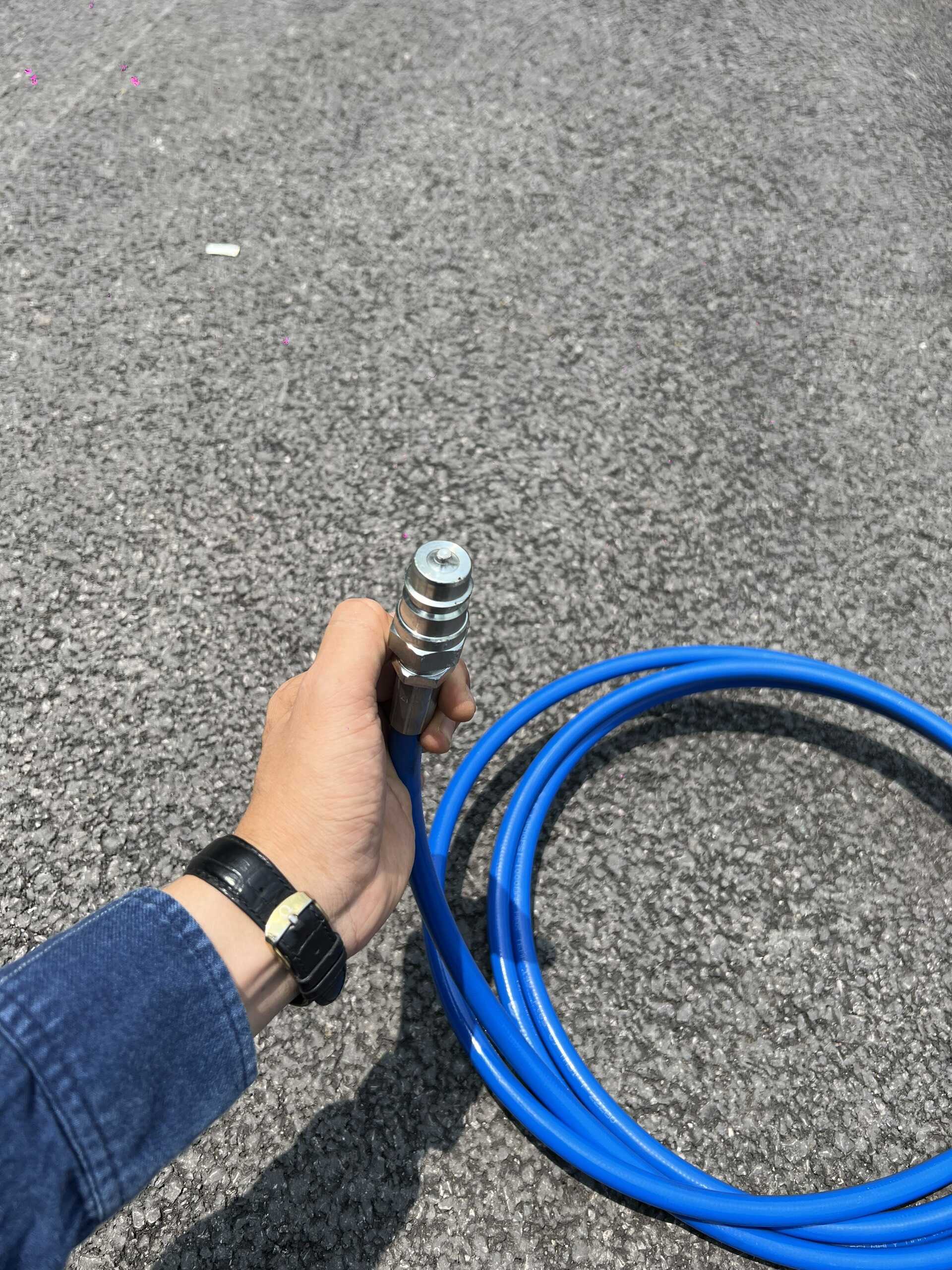 Dây Dẫn Khí Dài 4m Loại Một Đầu Vào Bình Khí Co2 Da Đầu Nối Nhanh Vào Máy Co2