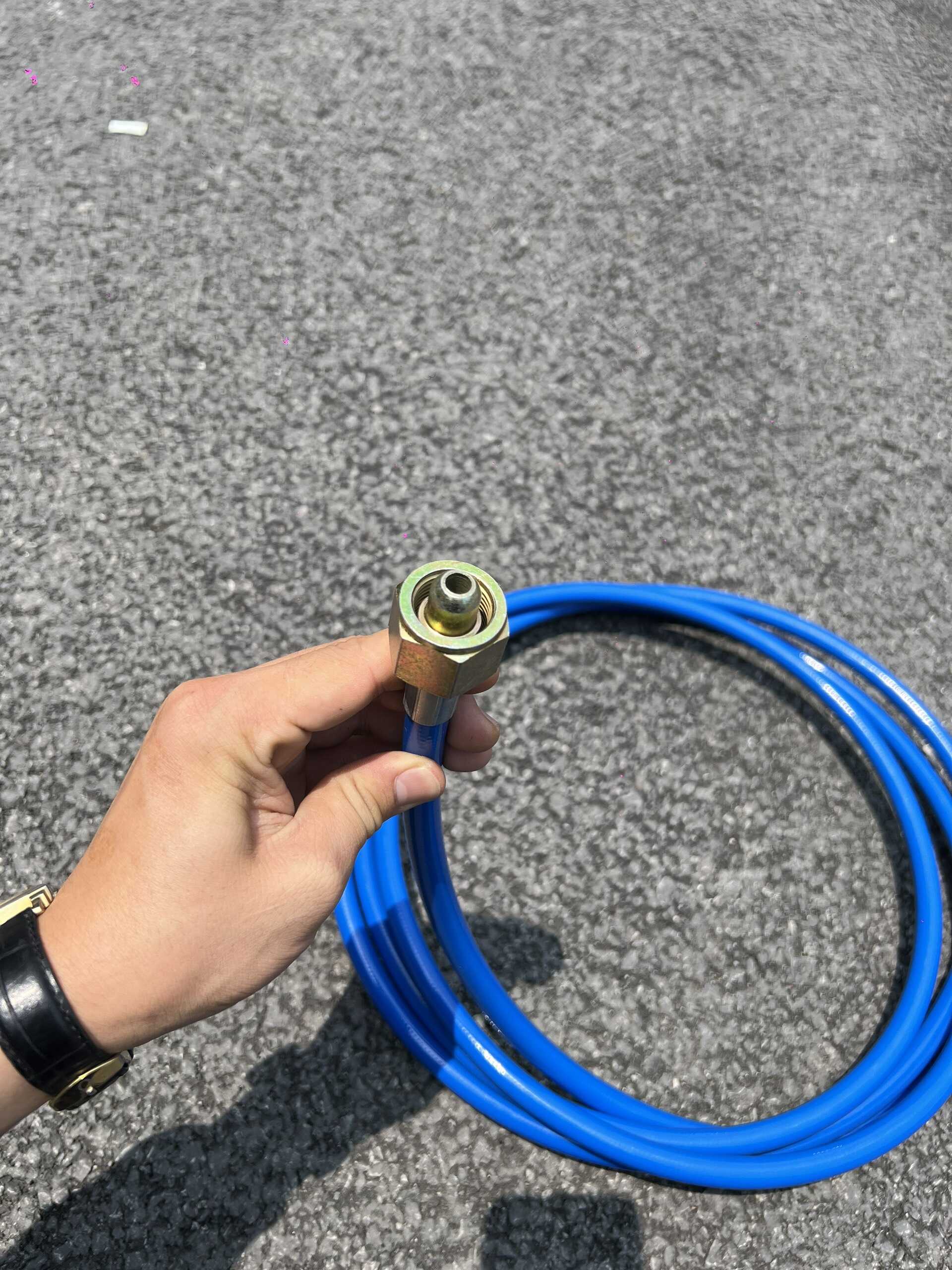 Dây Dẫn Khí Dài 4m Loại Một Đầu Vào Bình Khí Co2 Da Đầu Nối Nhanh Vào Máy Co2