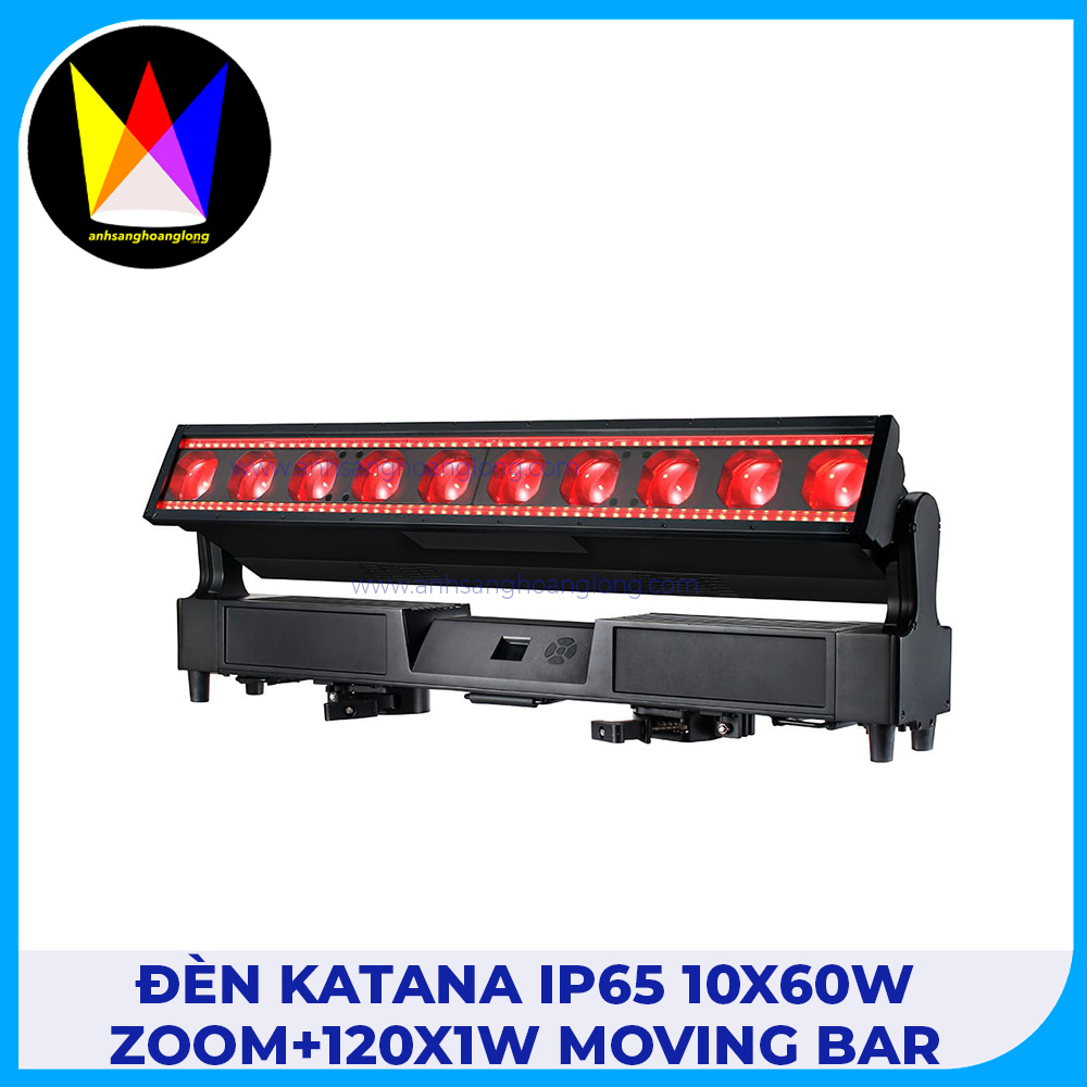 Đèn Katana IP65 10x60W Zoom+120x1W Moving Bar