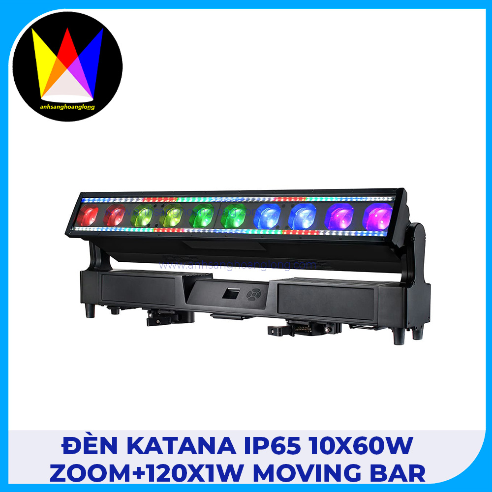 Đèn Katana IP65 10x60W Zoom+120x1W Moving Bar