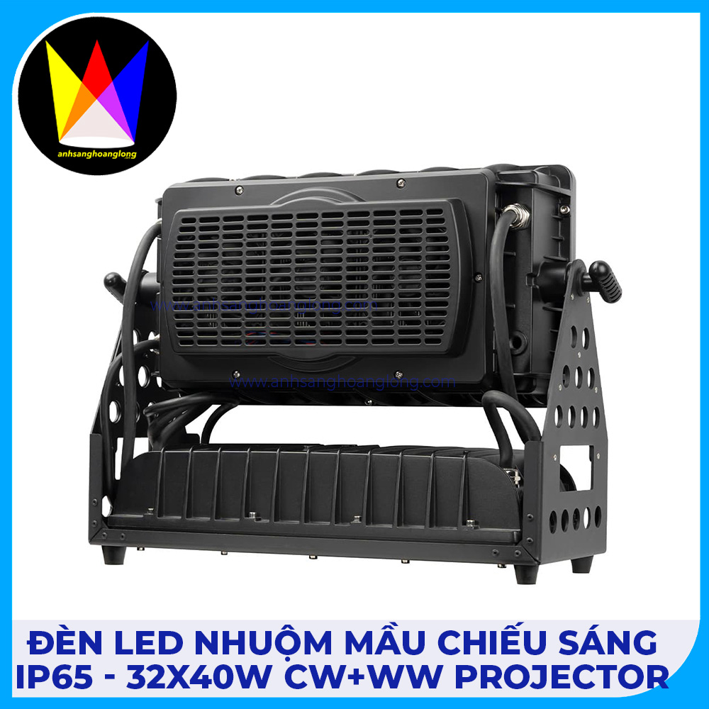 Đèn Led Nhuộm Màu Chiếu Sáng IP65 - 32x40W CW+WW Projector