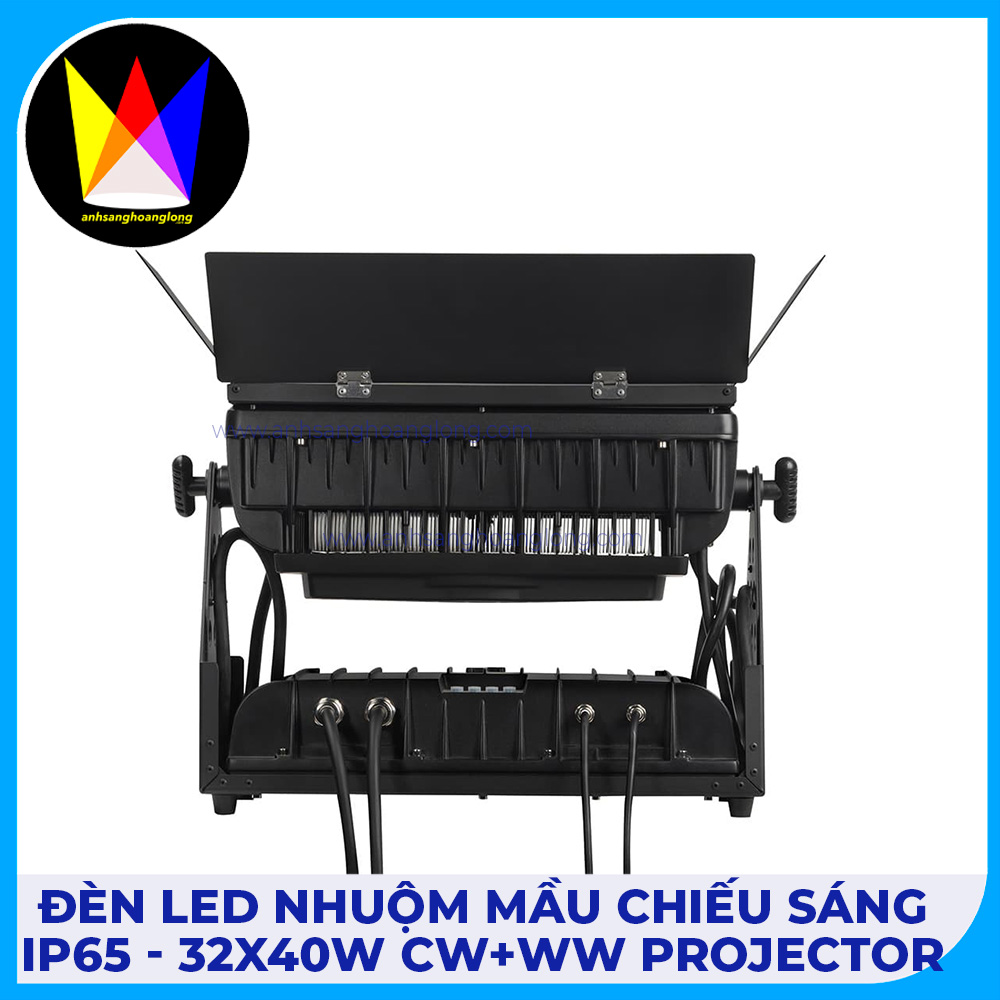 Đèn Led Nhuộm Màu Chiếu Sáng IP65 - 32x40W CW+WW Projector