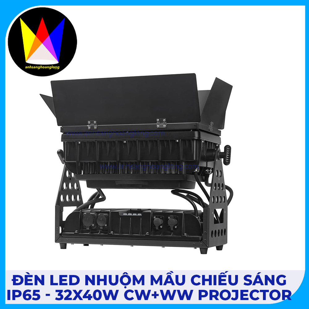 Đèn Led Nhuộm Màu Chiếu Sáng IP65 - 32x40W CW+WW Projector