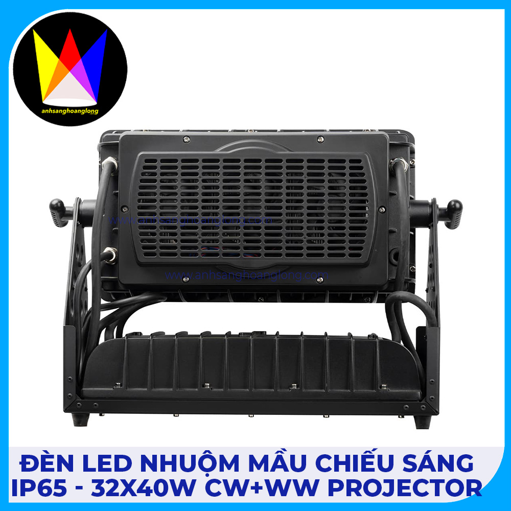 Đèn Led Nhuộm Màu Chiếu Sáng IP65 - 32x40W CW+WW Projector