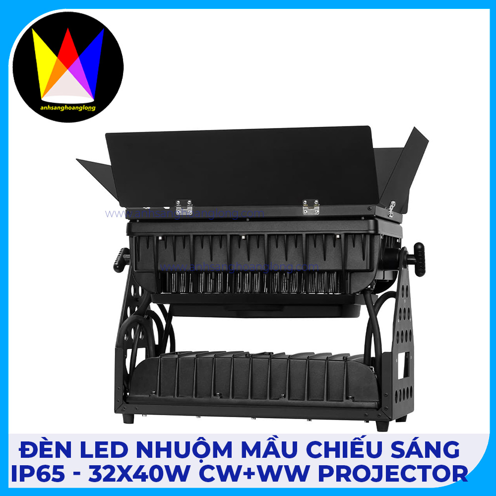 Đèn Led Nhuộm Màu Chiếu Sáng IP65 - 32x40W CW+WW Projector