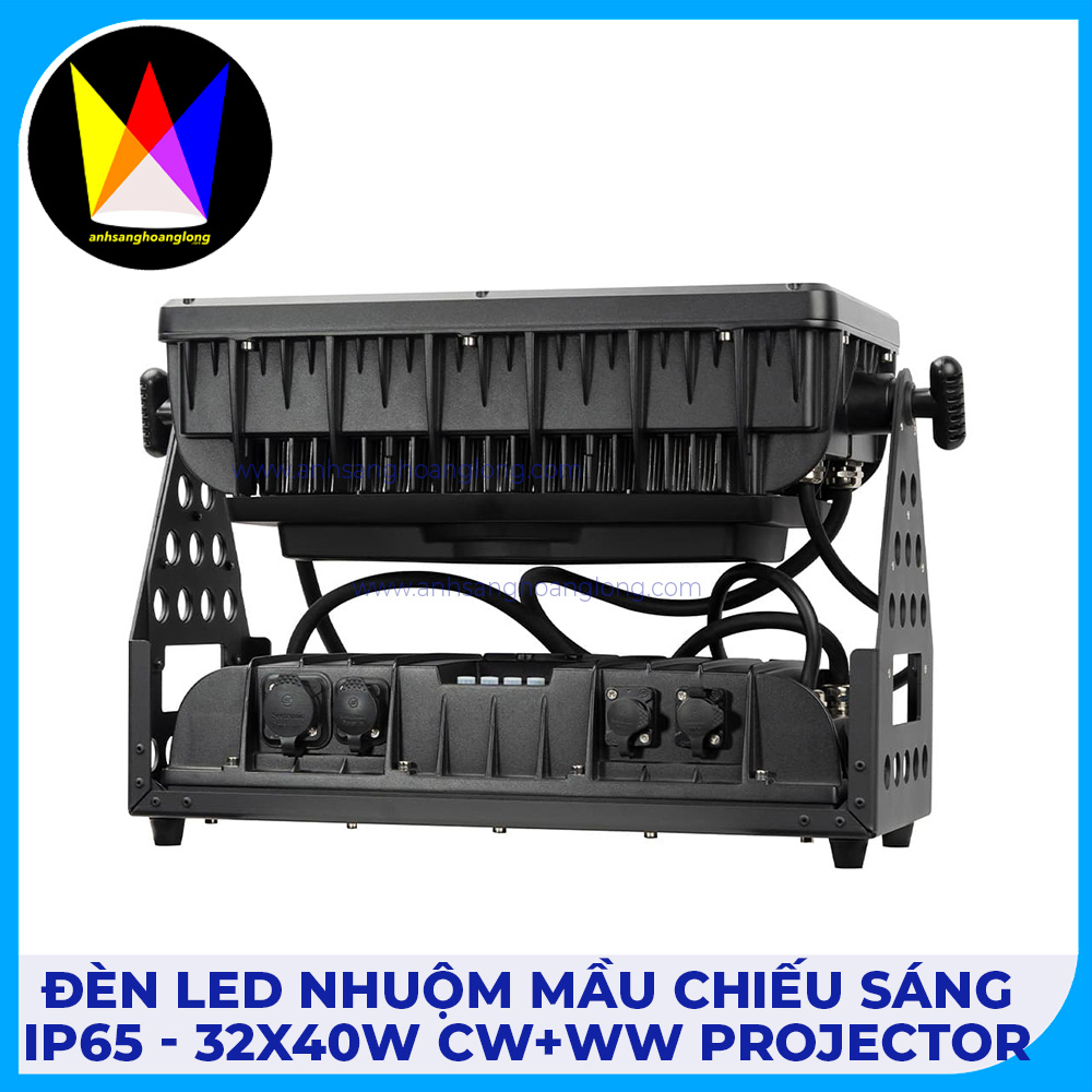 Đèn Led Nhuộm Màu Chiếu Sáng IP65 - 32x40W CW+WW Projector